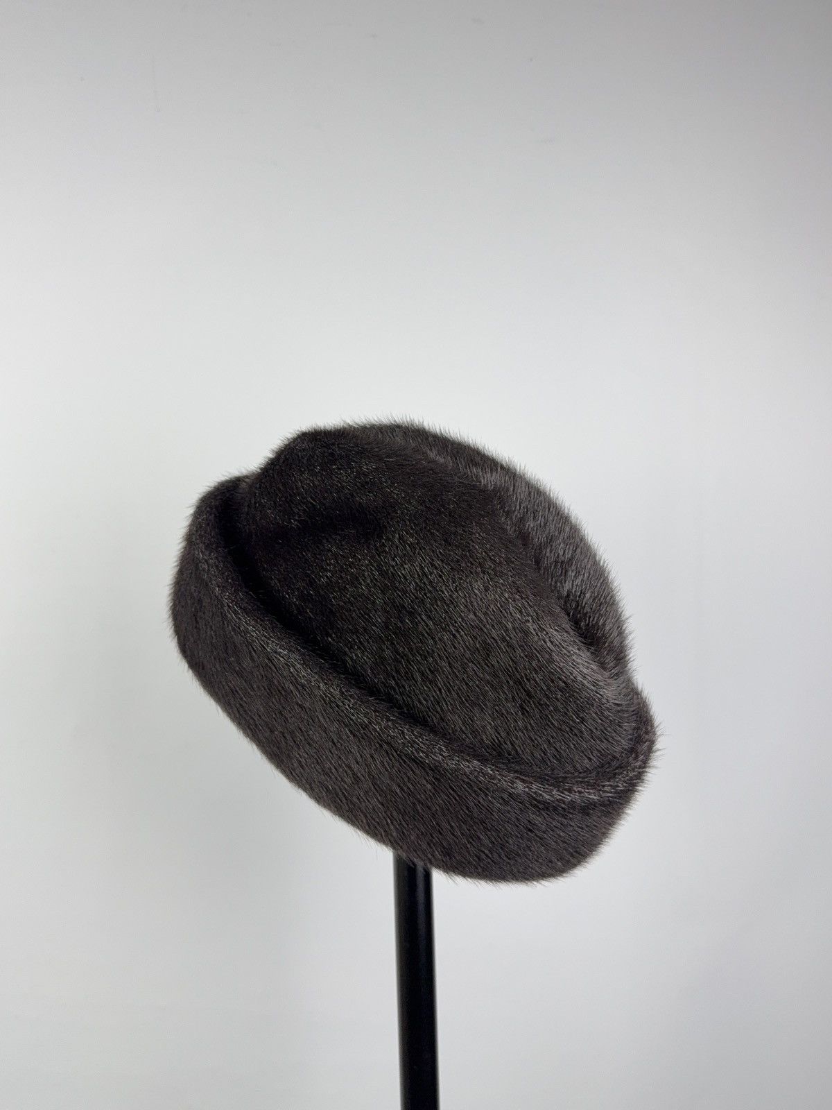 Japanese Brand Vintage Swedish Mink Fur Hat E. Fritsche Appenzell Wmns S-M Size ONE SIZE - 7 Thumbnail