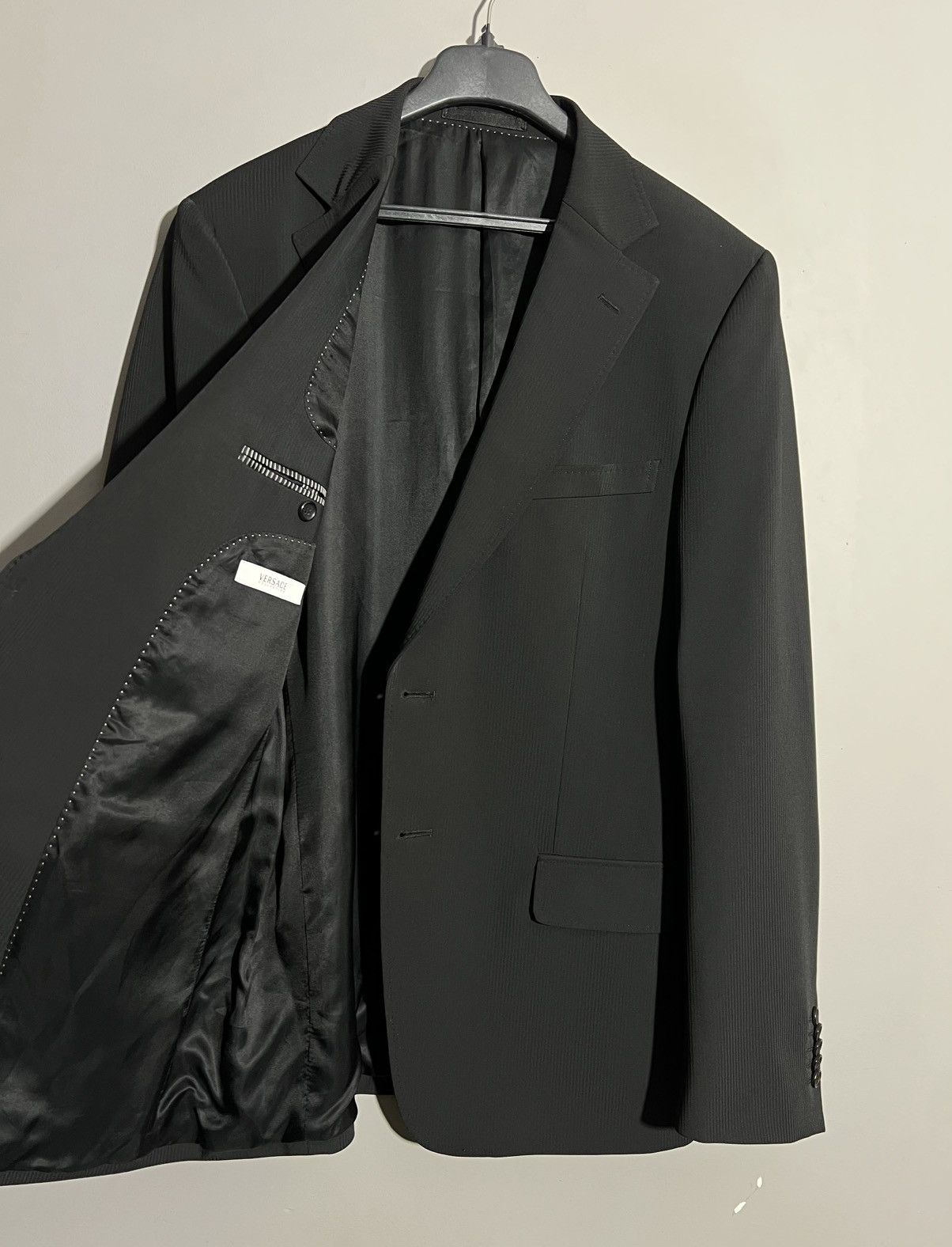 Versace Collection Two Button Black Blazer