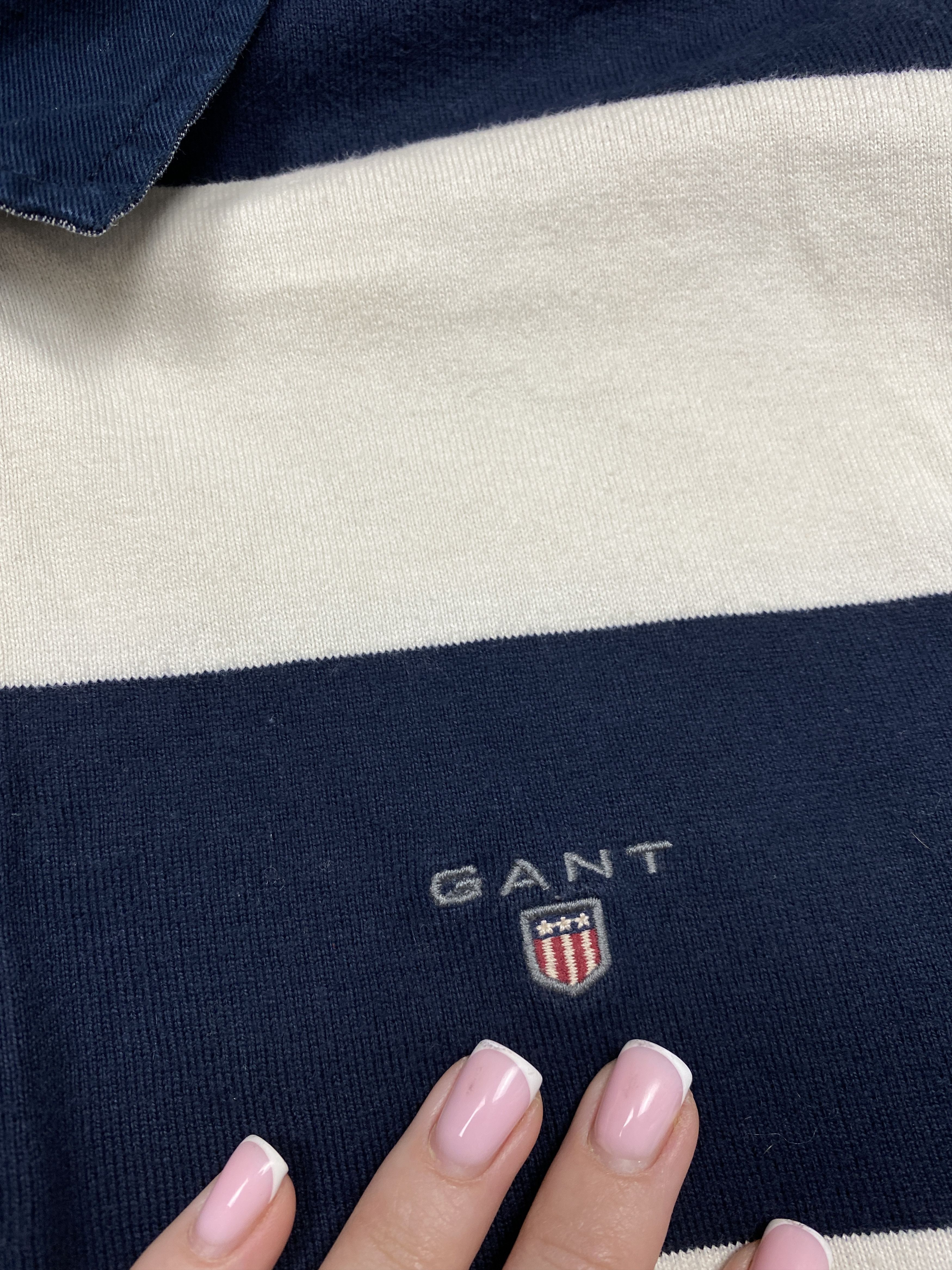 Gant × Vintage Gant Vintage Mens Rugby Long Sleeve Polo Shirt Size US M / EU 48-50 / 2 - 3 Thumbnail