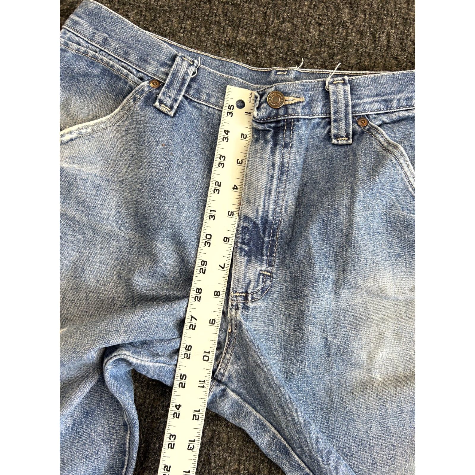 Wrangler VINTAGE Wrangler Jeans Denim 32 x 30 Relaxed Regular Men 90s Grunge Y2K Blue Denim 5-Pocket Design Jeans Size US 32 / EU 48 - 7 Thumbnail