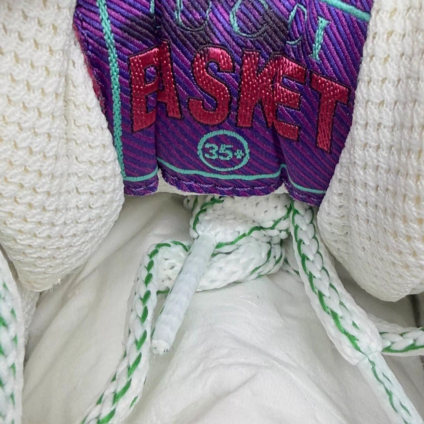 Gucci GUCCI Basket White Green Sneaker 35.5 Women's New Unused OG Size US 5 / IT 35 - 7 Thumbnail