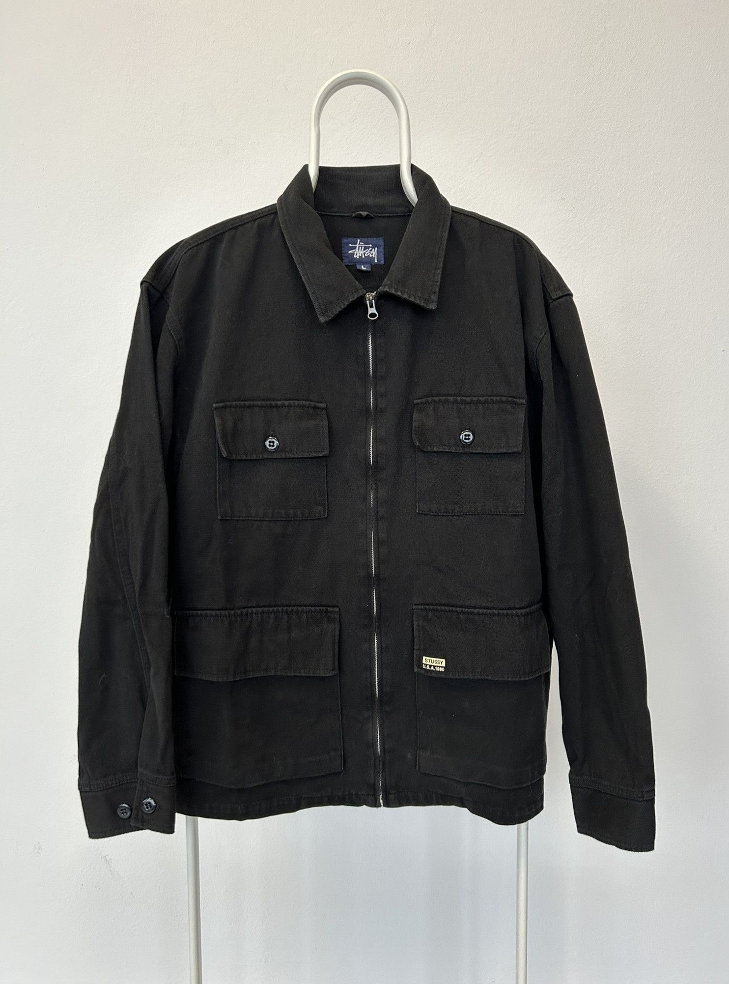 Stussy Vintage stussy zip overshirt jacket Size US L / EU 52-54 / 3 - 1 Thumbnail
