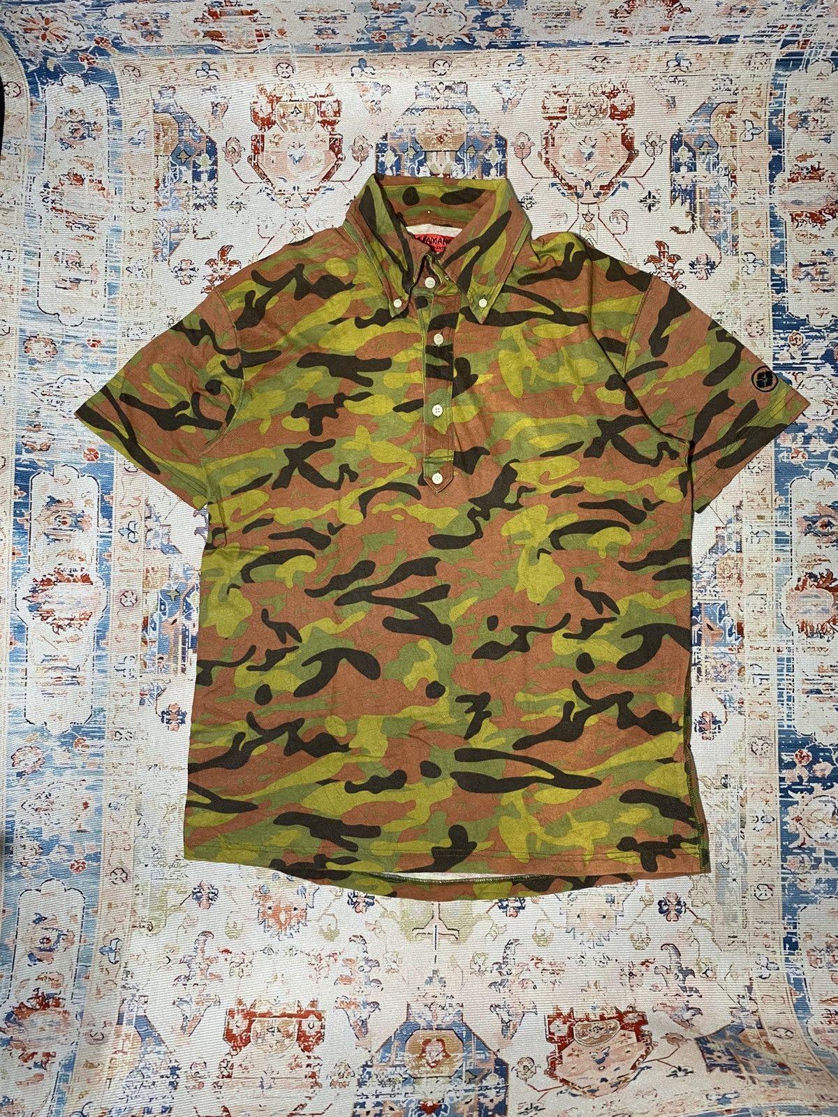 Evisu Evisu by Yamane Cammo Poloshirt Size US M / EU 48-50 / 2 - 1 Thumbnail