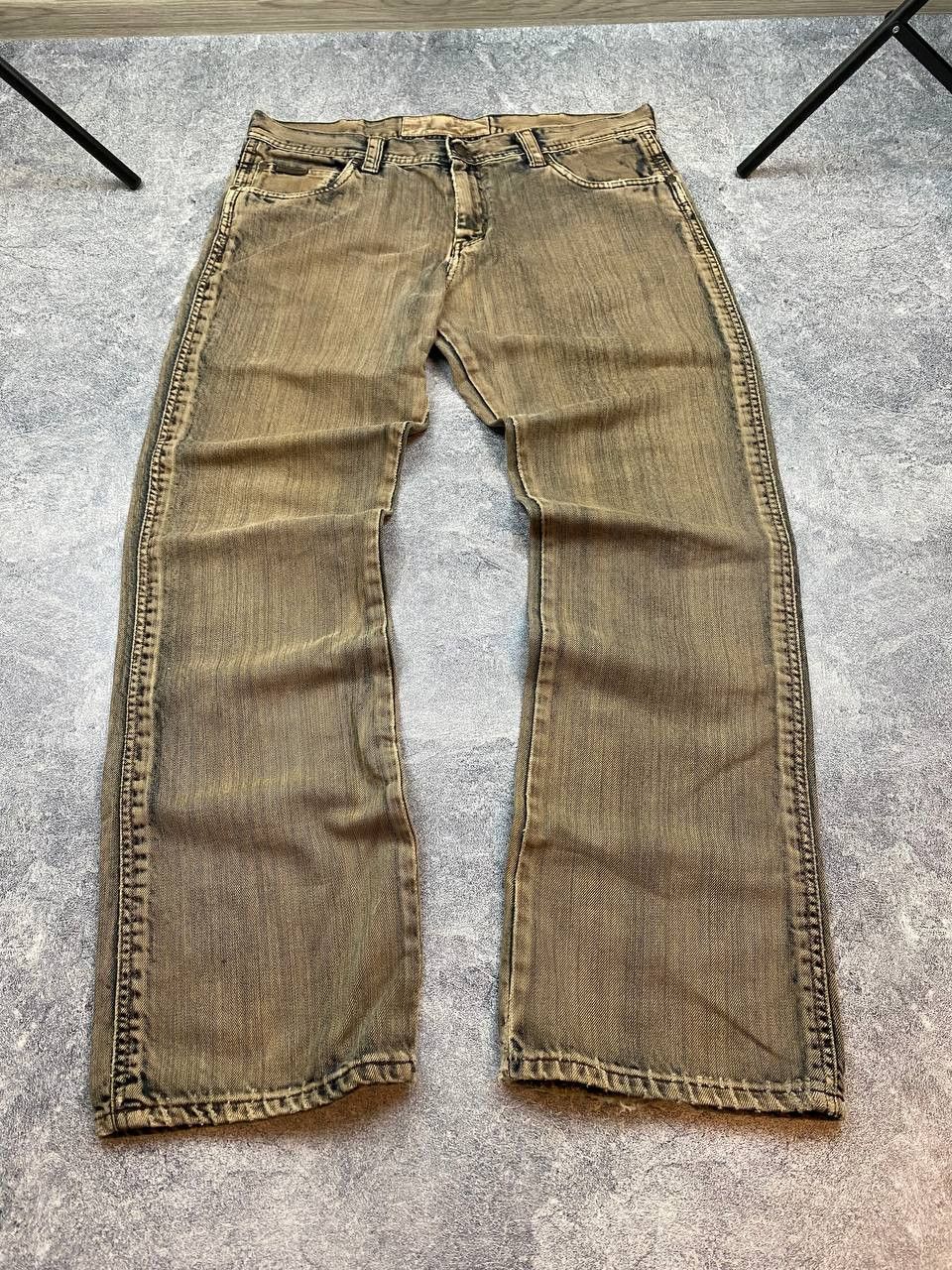 Wrangler Wrangler Jeans Dirty Pants faded crazy thrash y2k distressed Size US 36 / EU 52 - 2 Thumbnail