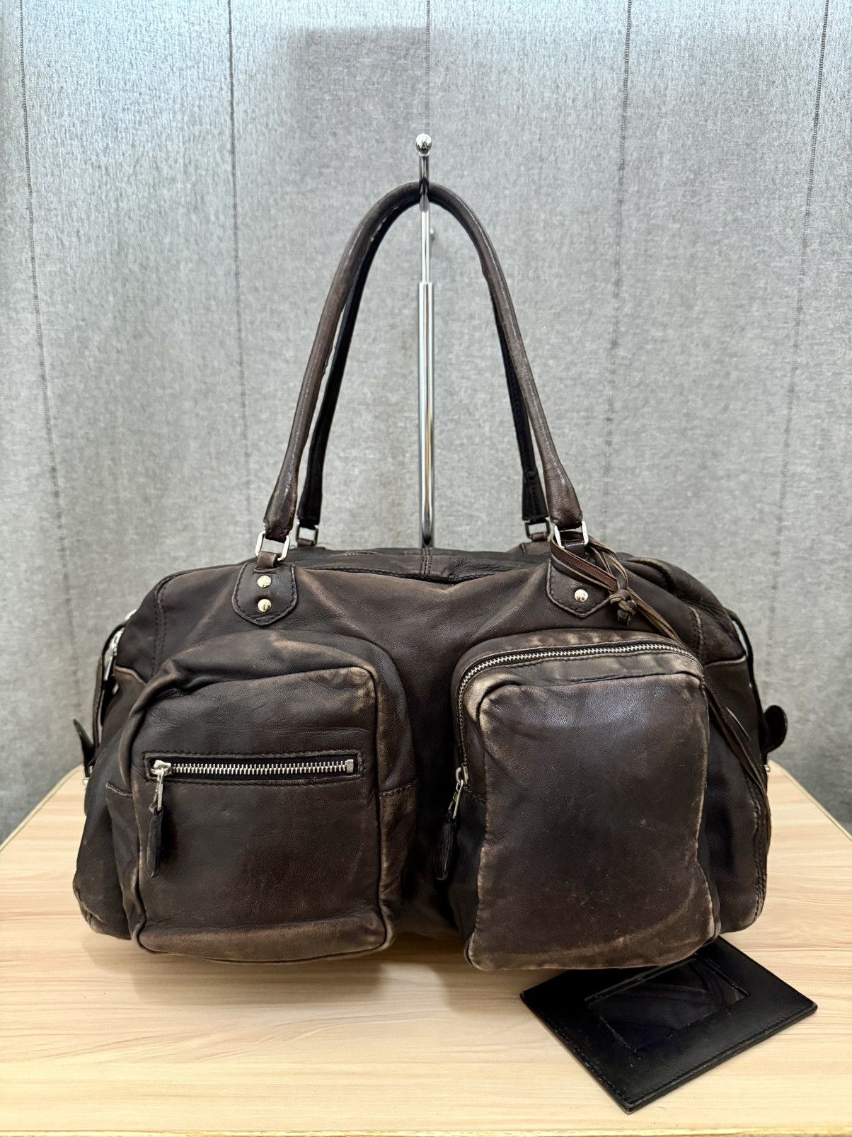 Balenciaga 2000s Balenciaga Patina Leather Cargo pocket Size ONE SIZE - 1 Thumbnail