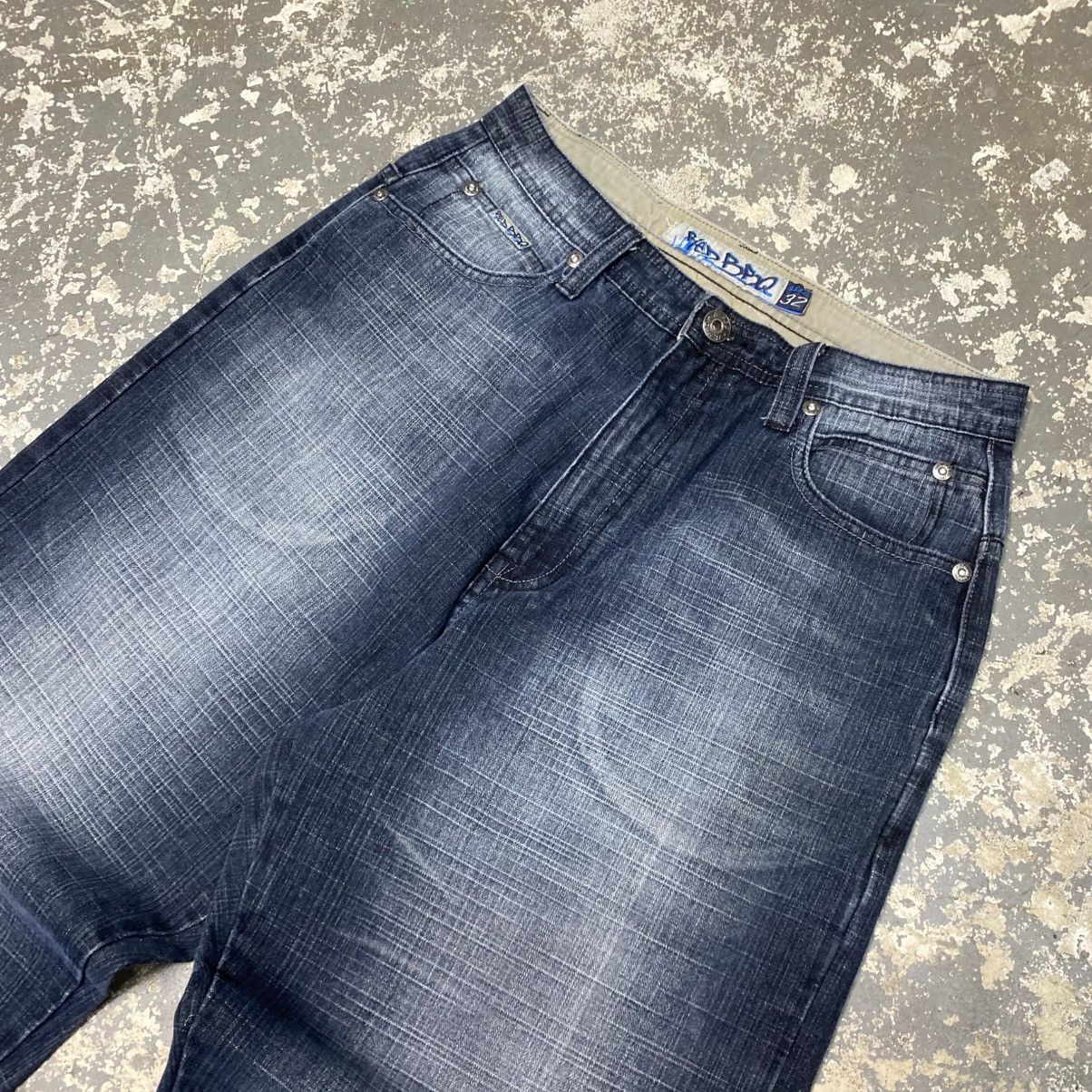 Southpole Vintage Red BBQ Y2K Double Pocket Embroidered Denim Jean Size US 31 - 12 Thumbnail