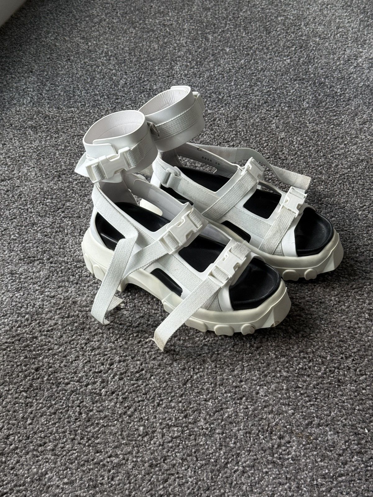 Rick Owens rick owens tractor sandals with ankle straps Size US 8 / IT 38 - 1 Thumbnail