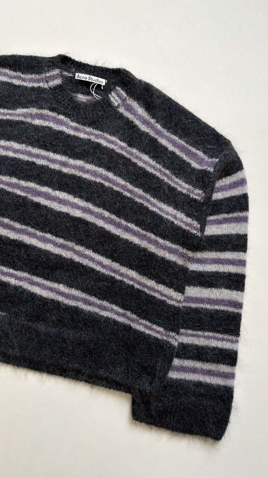Acne Studios Striped Oversized Mohair Sweater Size US M / EU 48-50 / 2 - 7 Thumbnail