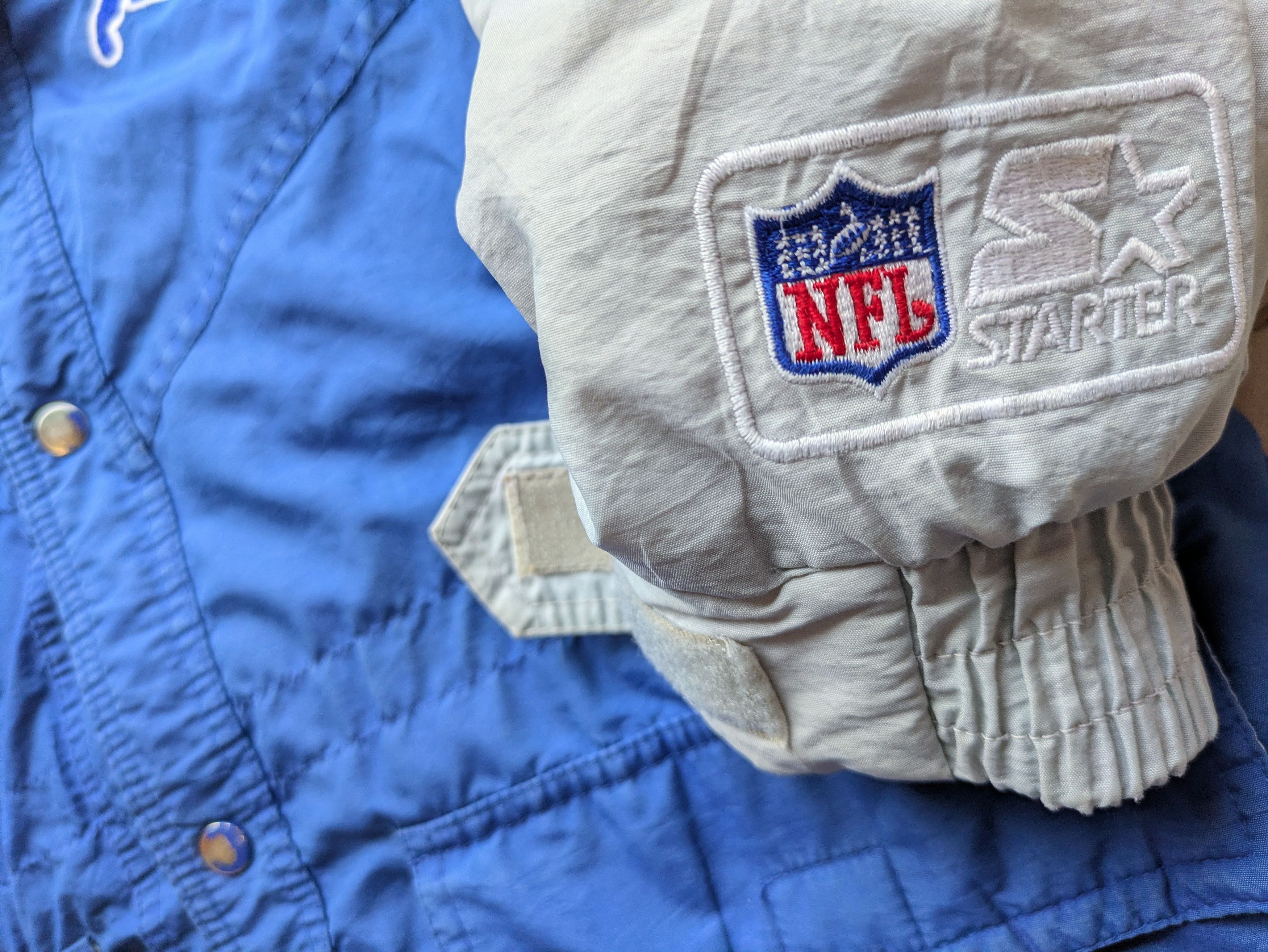 Starter Detroit Lions 90s STARTER puffer yth L blue gray NFL Pro vtg Size US M / EU 48-50 / 2 - 3 Thumbnail
