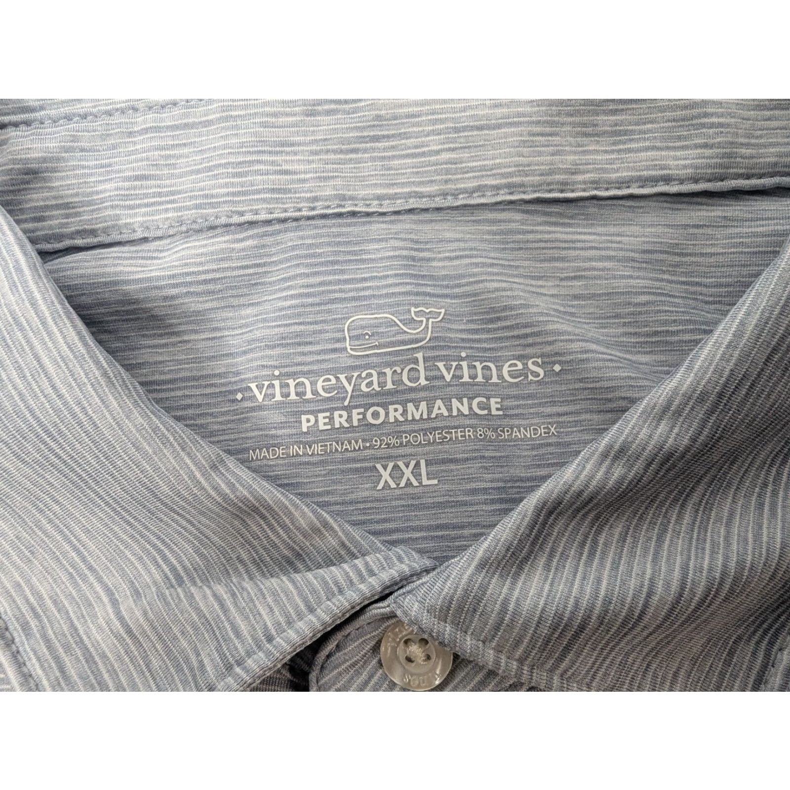 Vineyard Vines Vineyard Vines Performance Polo Shirt Men 2XL Gray Striped Golf Preppy Shirt Size US XXL / EU 58 / 5 - 6 Thumbnail