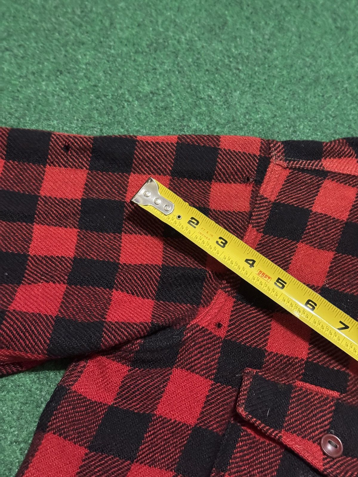 Woolrich Woolen Mills Vintage 40s Woolrich Cat Eye XL Patchwork Distressed Flannel Size US XL / EU 56 / 4 - 11 Thumbnail