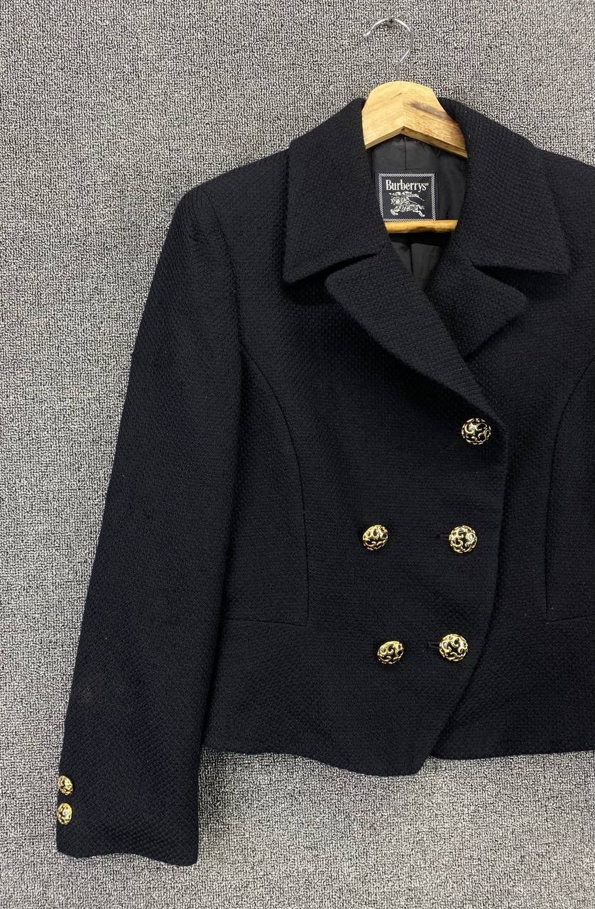 Burberry Vintage Burberry Double Breasted Coat Tweed Jacket Size S / US 4 / IT 40 - 3 Thumbnail