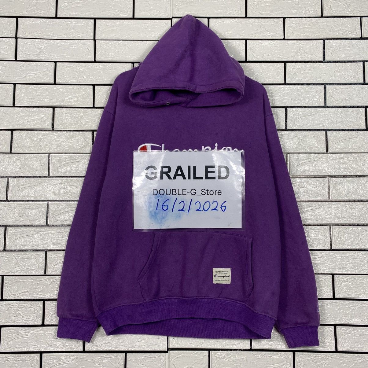 Japanese Brand 📌Vintage Hoodie Pull Over Champion Small Pony Size US XXL / EU 58 / 5 - 1 Thumbnail