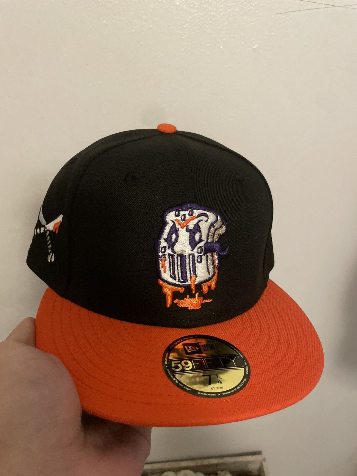image of Hat x Hat Club Noho Exclusive Pbj Bask Glow In The Dark Hallowee in Black, Men's