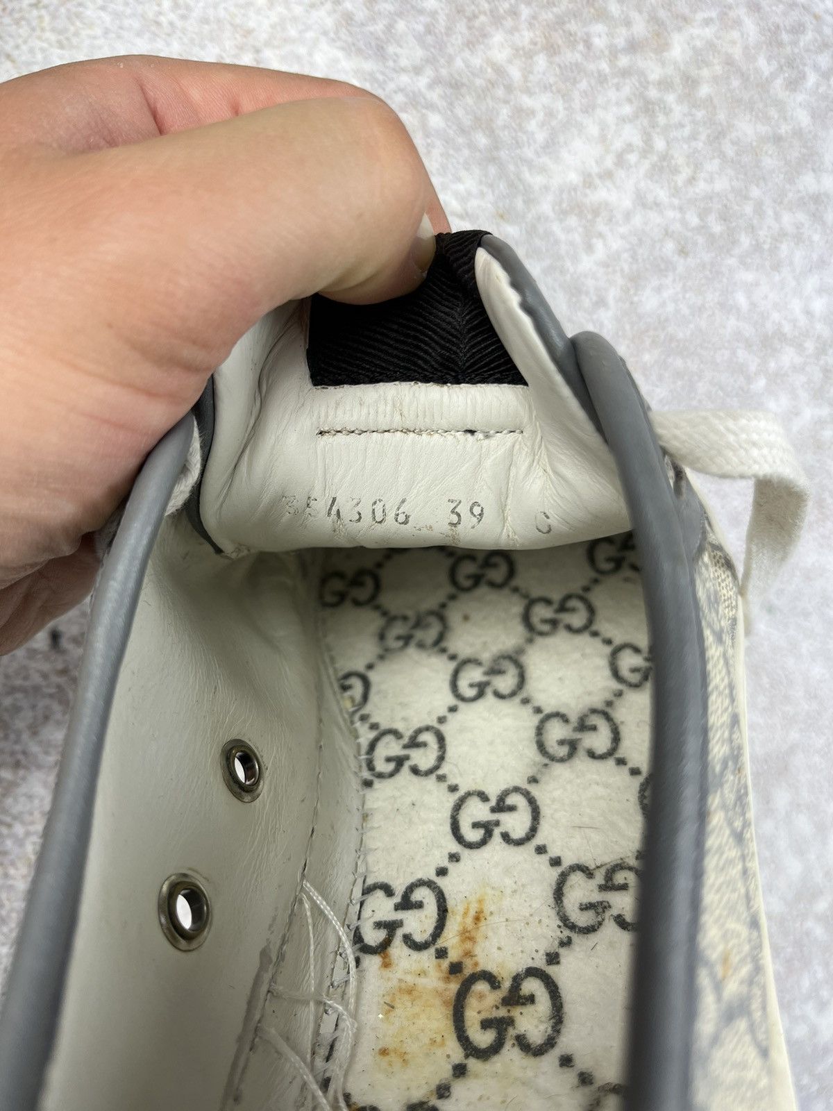 Gucci Gucci Canvas Leather Trim Embellishment Sneakers Women's 9 Size US 9 / IT 39 - 15 Thumbnail