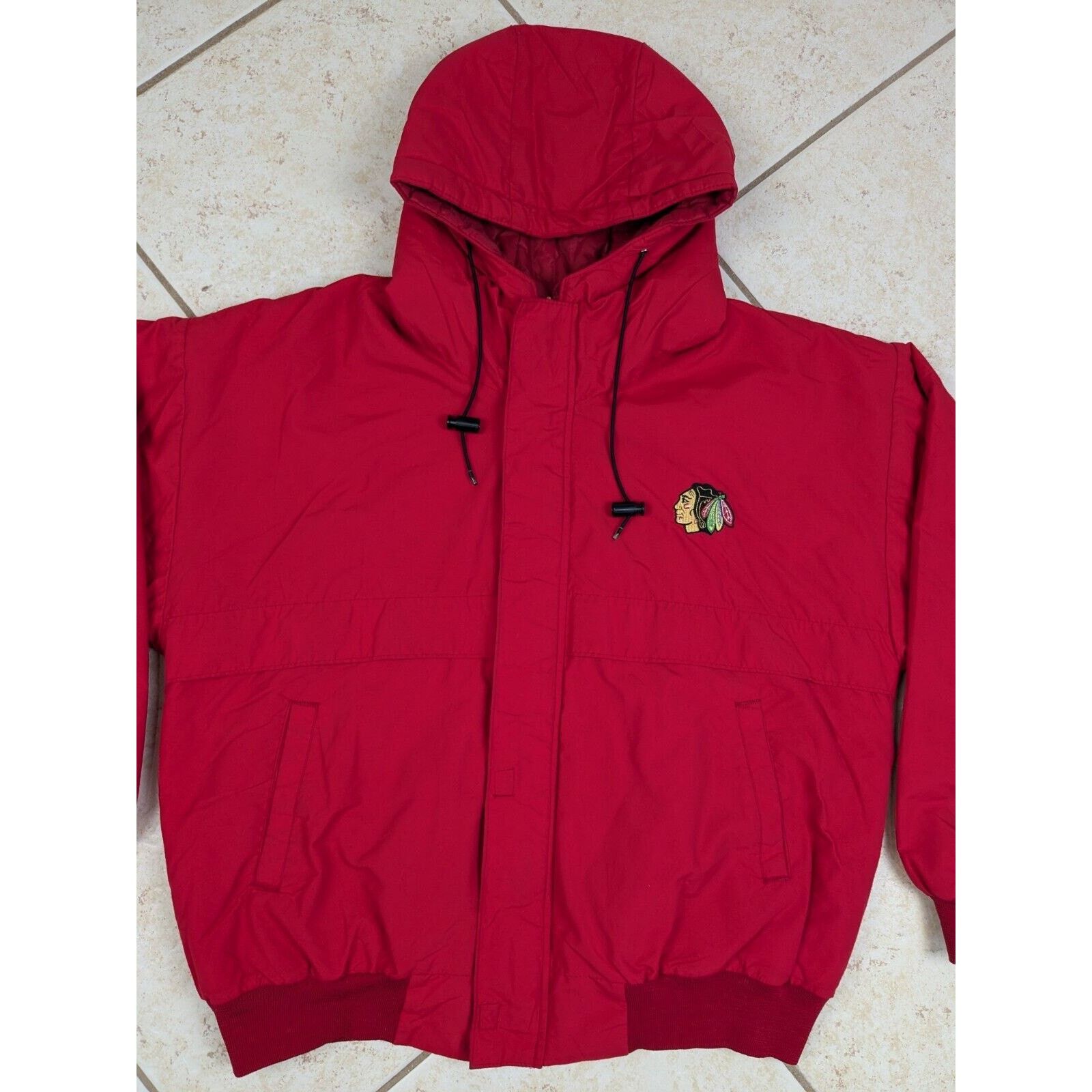 Chalk Line Vtg 1980s Blackhawks Chalk Line Spellout Jacket NHL Hockey Size US L / EU 52-54 / 3 - 3 Thumbnail