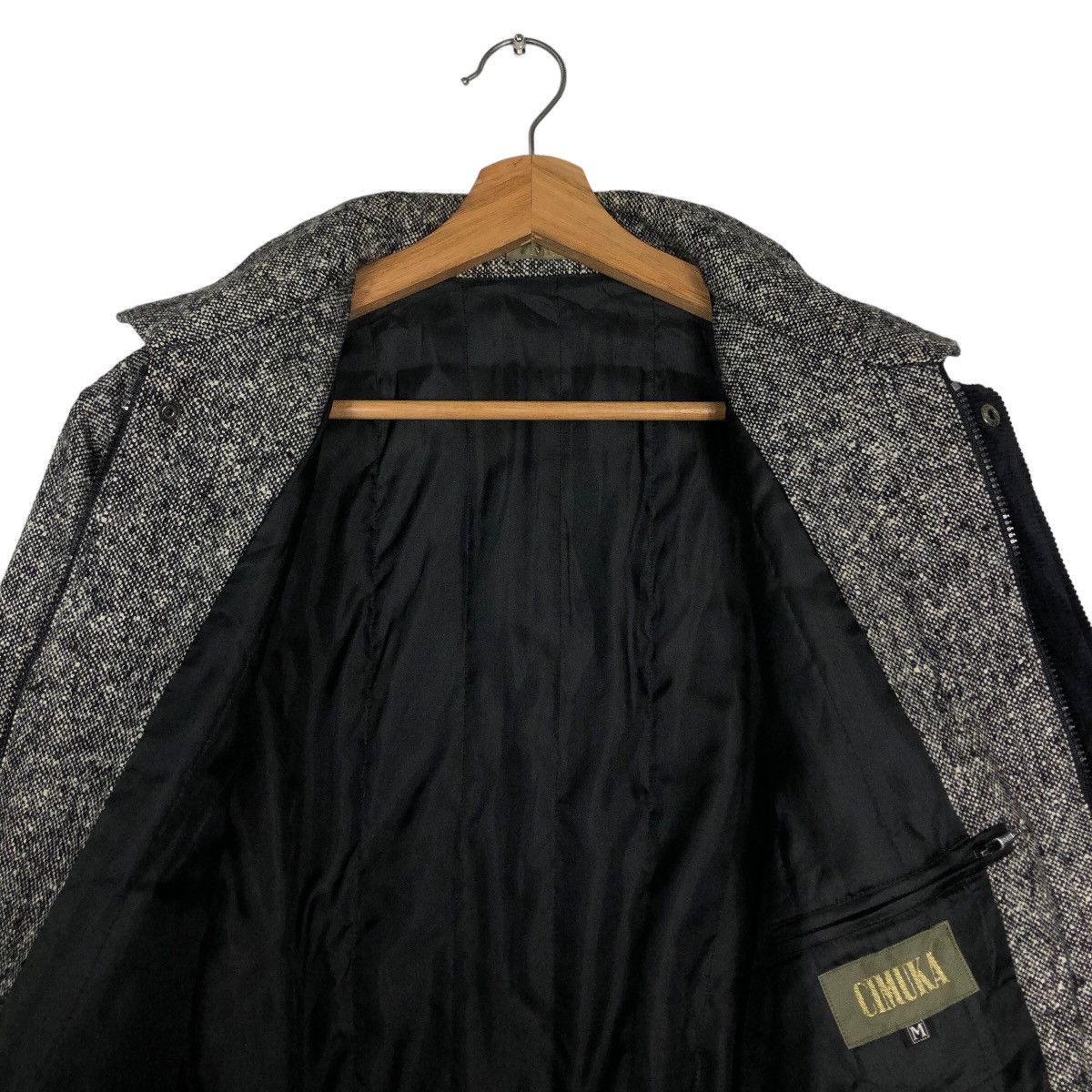 Japanese Brand 🔥90’s Herringbone Wool Bomber Jacket Cimuka Issey Miyake Size US M / EU 48-50 / 2 - 12 Thumbnail