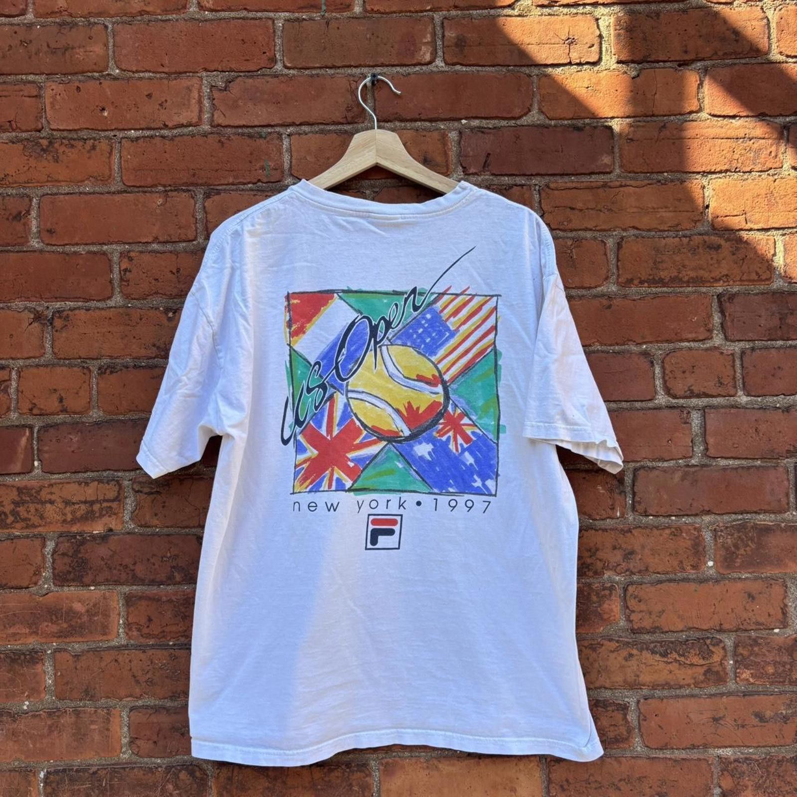 Fila vintage Fila us open New York t shirt 1997 L Size US L / EU 52-54 / 3 - 4 Thumbnail