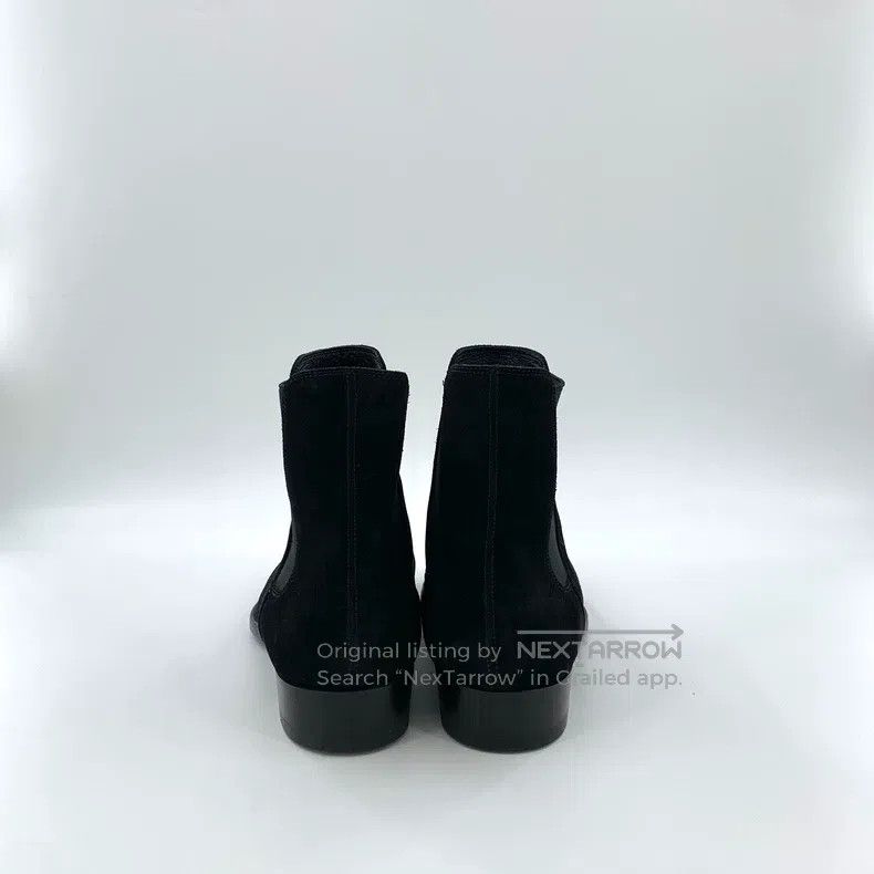 Saint Laurent Paris Saint Laurent Paris Black Round Toe Suede Casual Short Boo Size US 8.5 / EU 41-42 - 4 Thumbnail