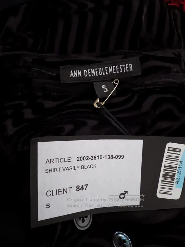 Ann Demeulemeester Ann Demeulemeester Black Velvet Shirt Coat. Size US M / EU 48-50 / 2 - 8 Thumbnail