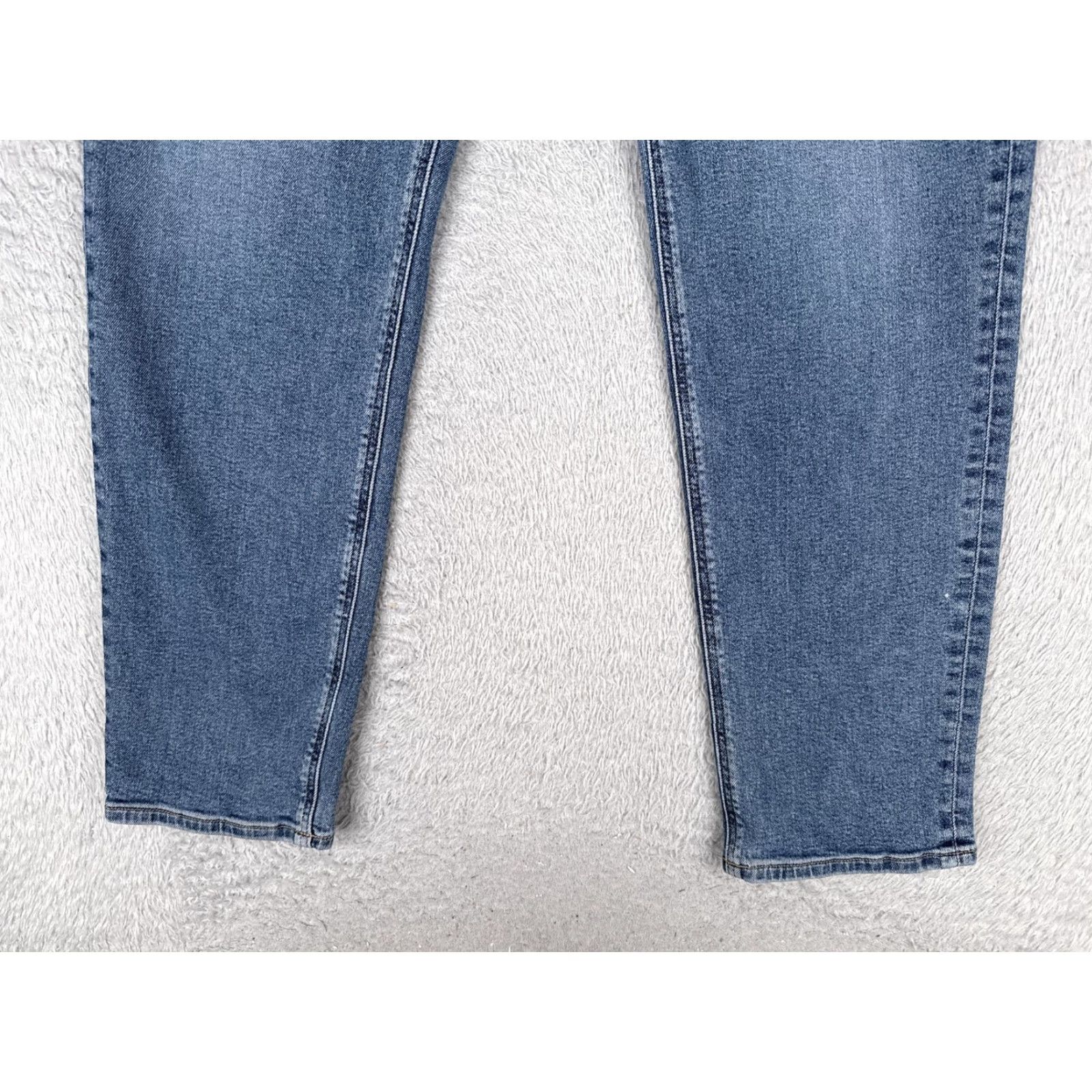 American Eagle Outfitters American Eagle Jeans Womens 12 Tall Blue High Rise Straight Stretch Denim 30x29 Size 34" / US 12 / IT 48 - 2 Thumbnail