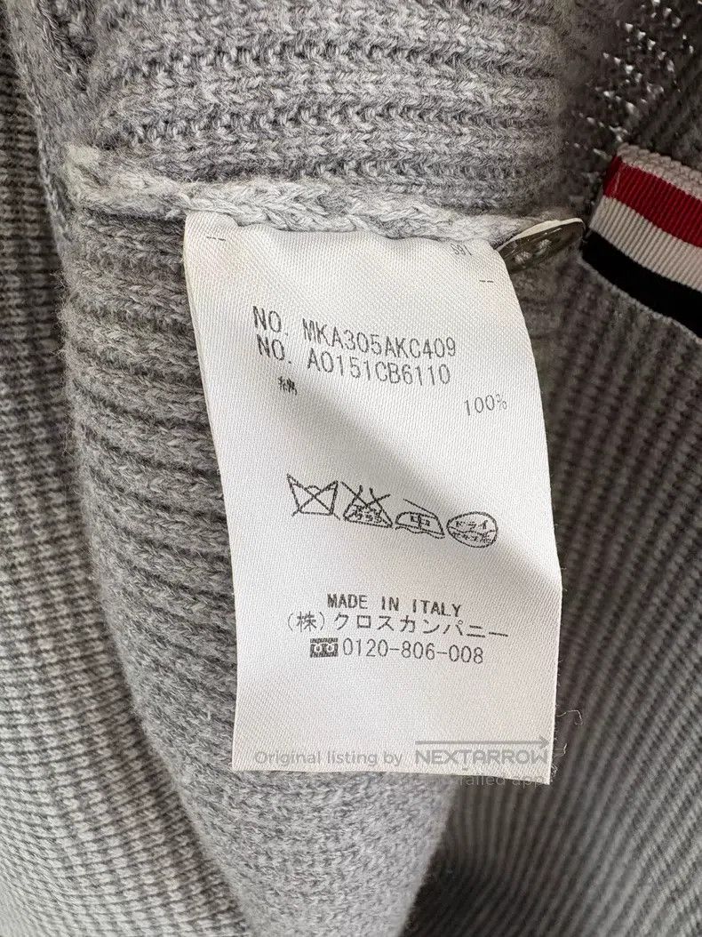 Thom Browne Thom Browne Four-stripe gray sweater Size US M / EU 48-50 / 2 - 4 Thumbnail