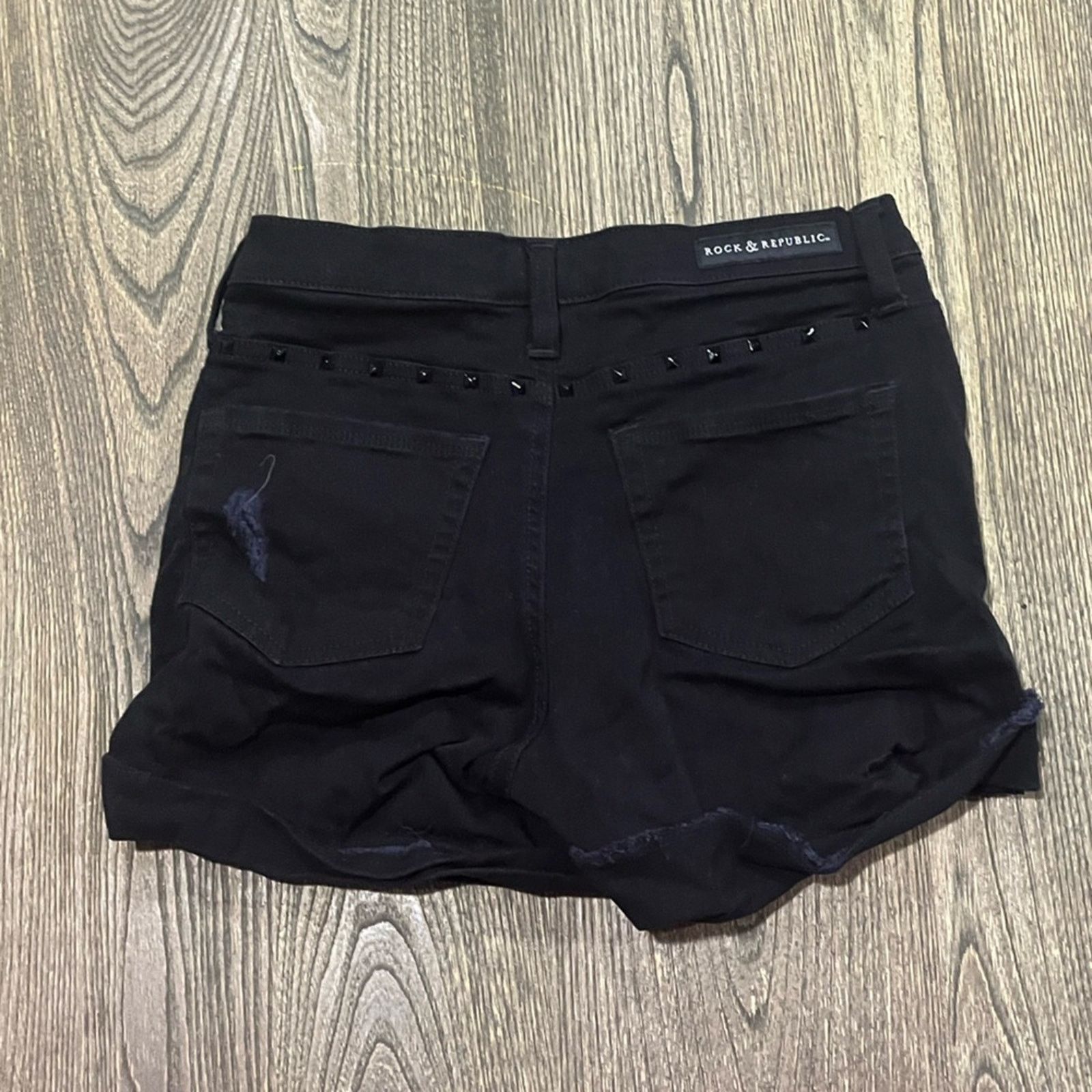 Rock & Republic Rock & Republic Womens Bumpershoot Shorts Black Size 4 Size 27" / US 4 / IT 40 - 8 Thumbnail