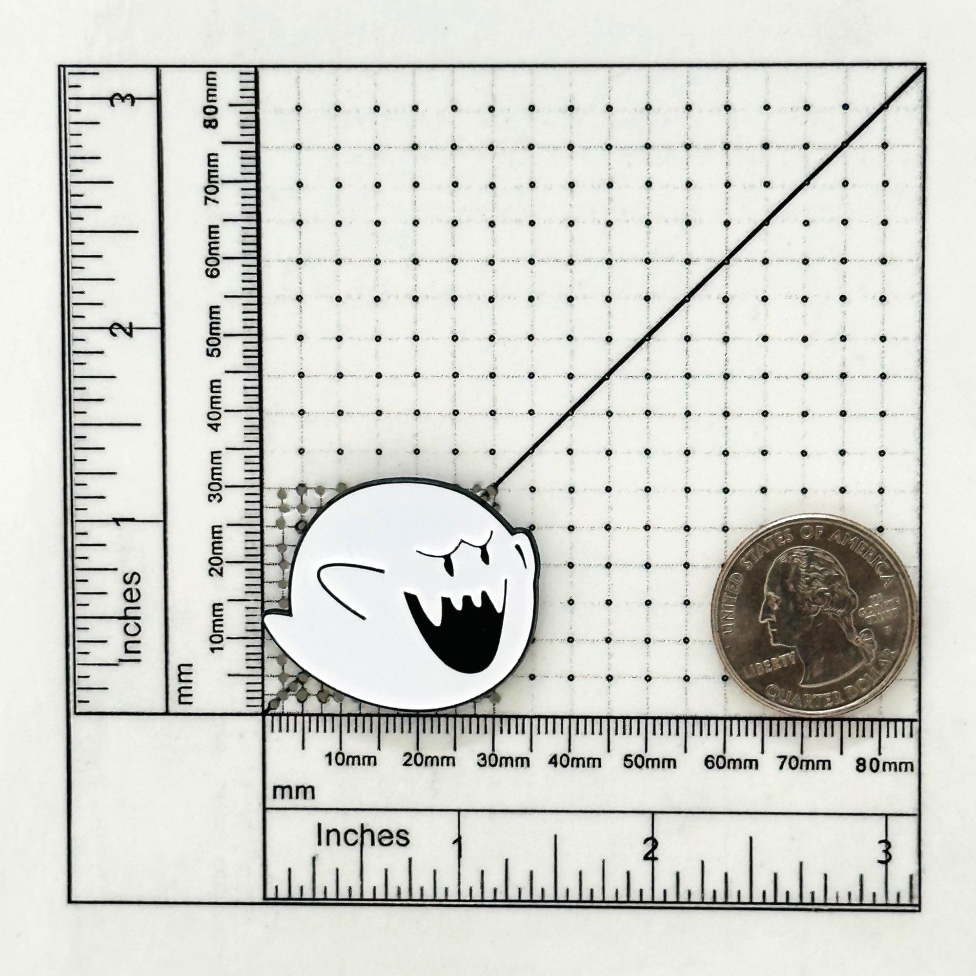 Other 🤩Pin Badge Super Mario Bros Boo White Ghost Elfin Enamel Br Size ONE SIZE - 6 Thumbnail