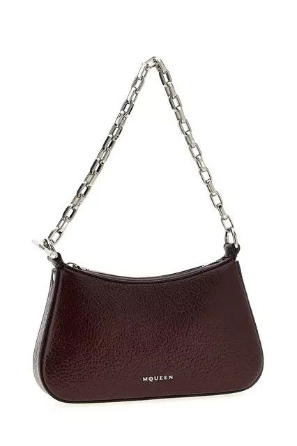 Alexander McQueen ALEXANDER MCQUEEN New Red Leather T-Bar Mini Pouch Size ONE SIZE - 3 Thumbnail