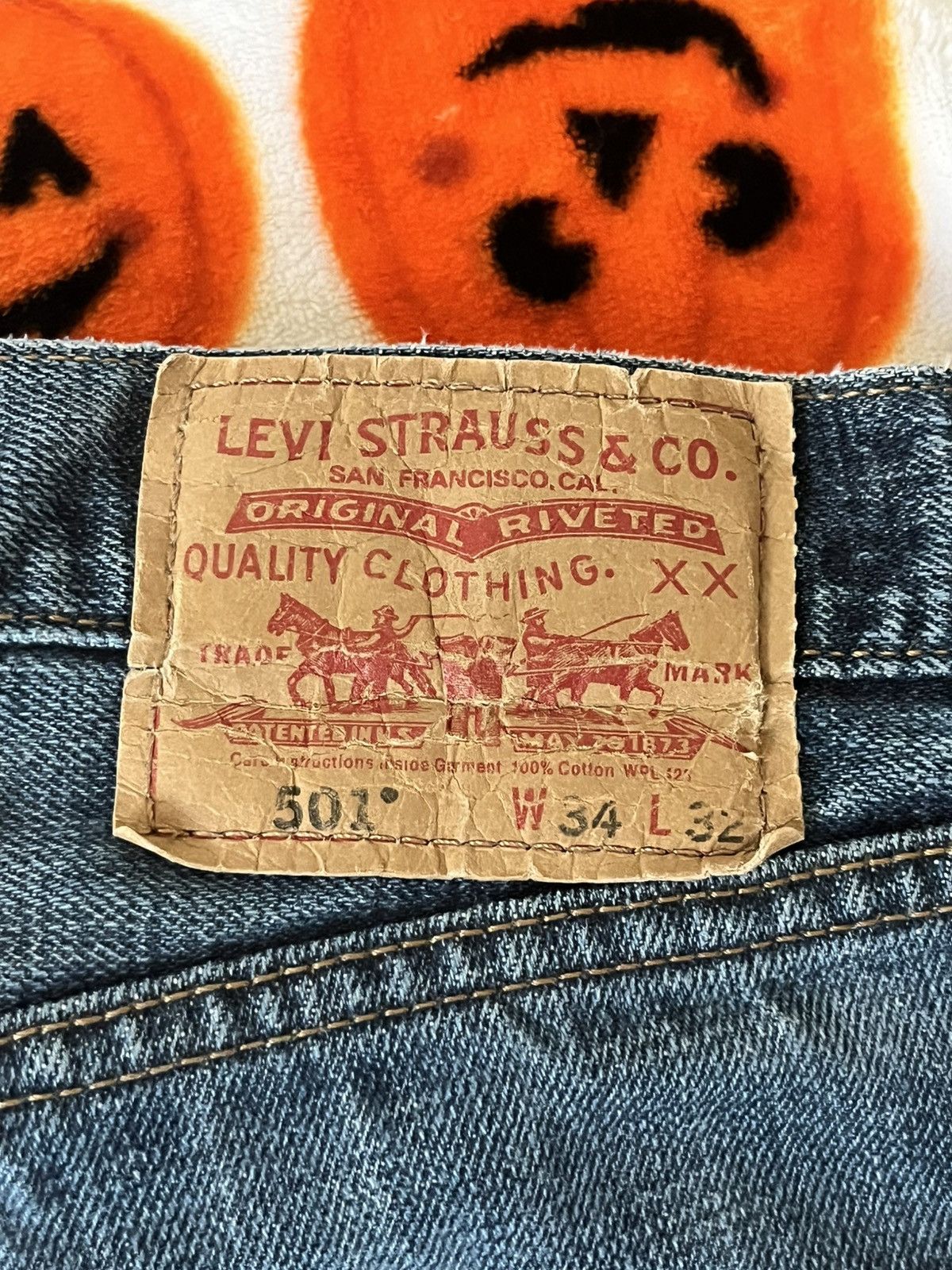 Dertbag Braille Pins Divine Energy Prototype Jeans (34x32) Size US 34 / EU 50 - 8 Thumbnail
