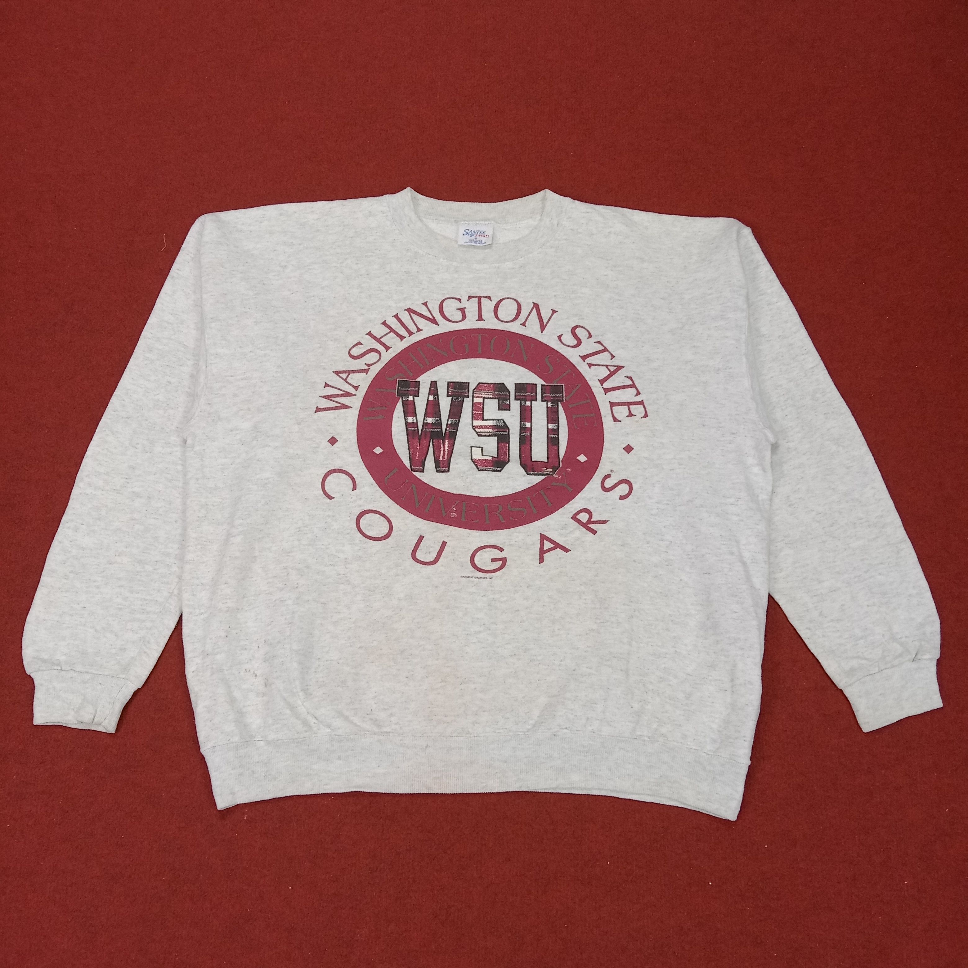 Vintage Washington University Streetwear Style Vintage Sweatshirt Size US XL / EU 56 / 4 - 1 Thumbnail