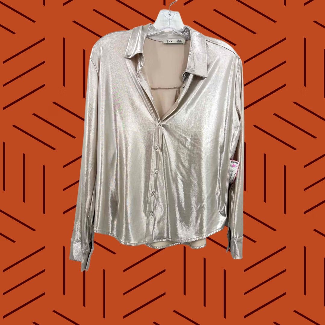 Vintage Dex Silver Medium Button Down Size M / US 6-8 / IT 42-44 - 1 Thumbnail