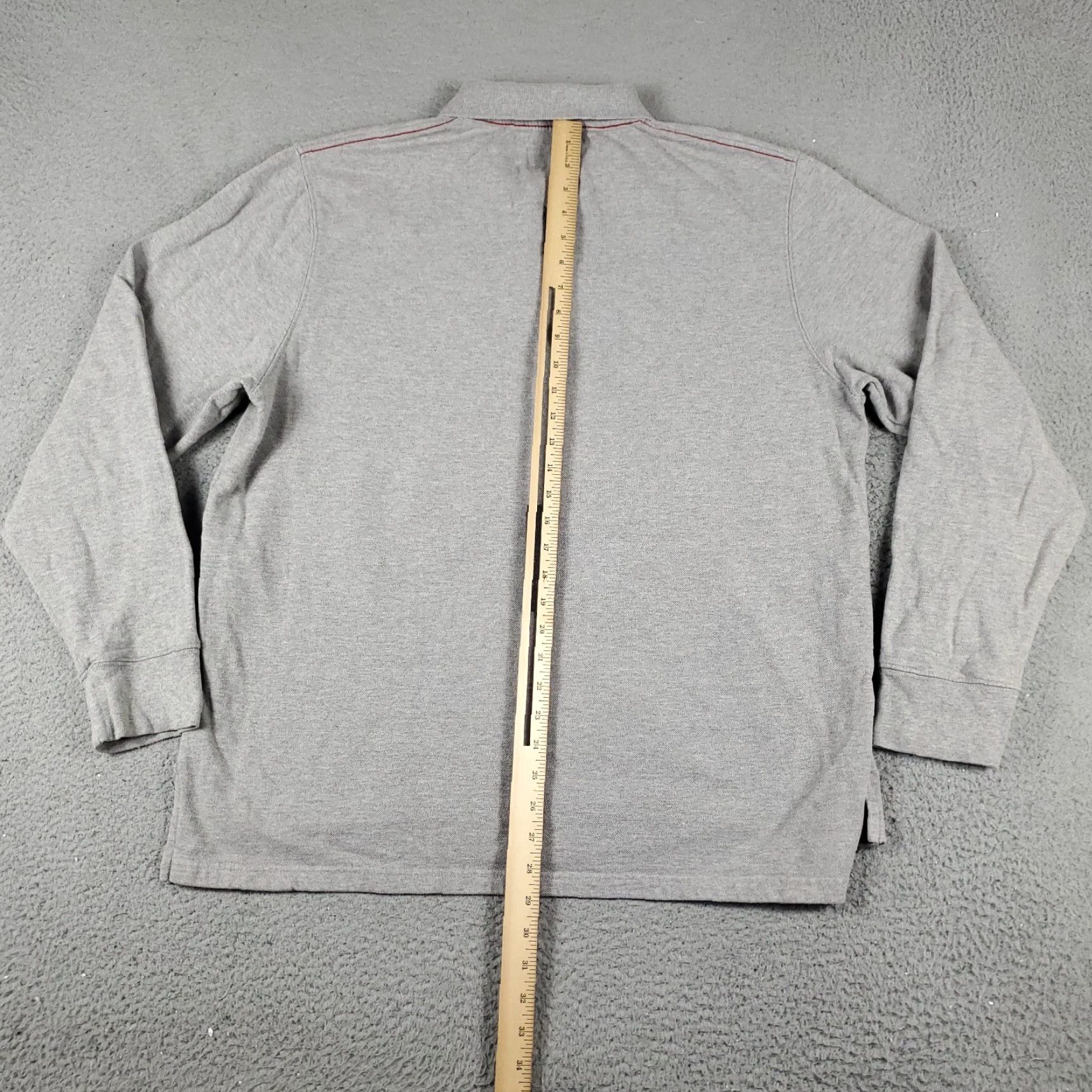 American Eagle Outfitters American Eagle Outfitters Polo Shirt Mens XL Gray Casual Long Sleeve Adult Size US XL / EU 56 / 4 - 6 Thumbnail