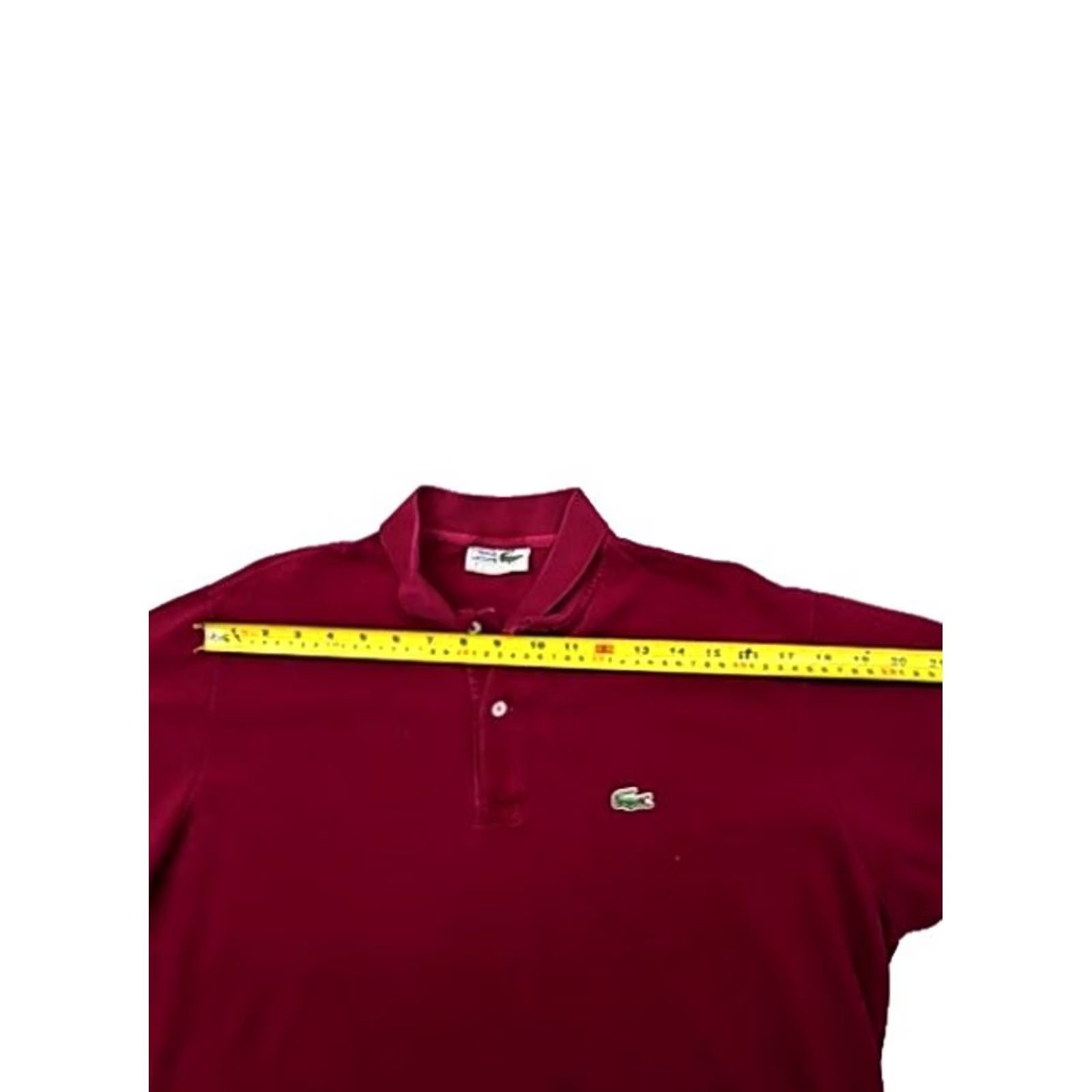 Lacoste Lacoste L.12.12 Burgundy Cotton Polo Shirt Men Size 8 Classic Fit Size US M / EU 48-50 / 2 - 4 Thumbnail