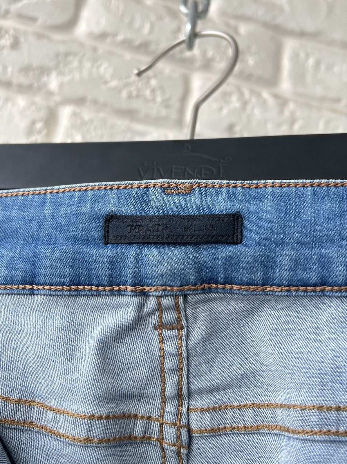 Prada Prada Milano Logo Blue Denim Jeans Size 28" / US 6 / IT 42 - 6 Thumbnail