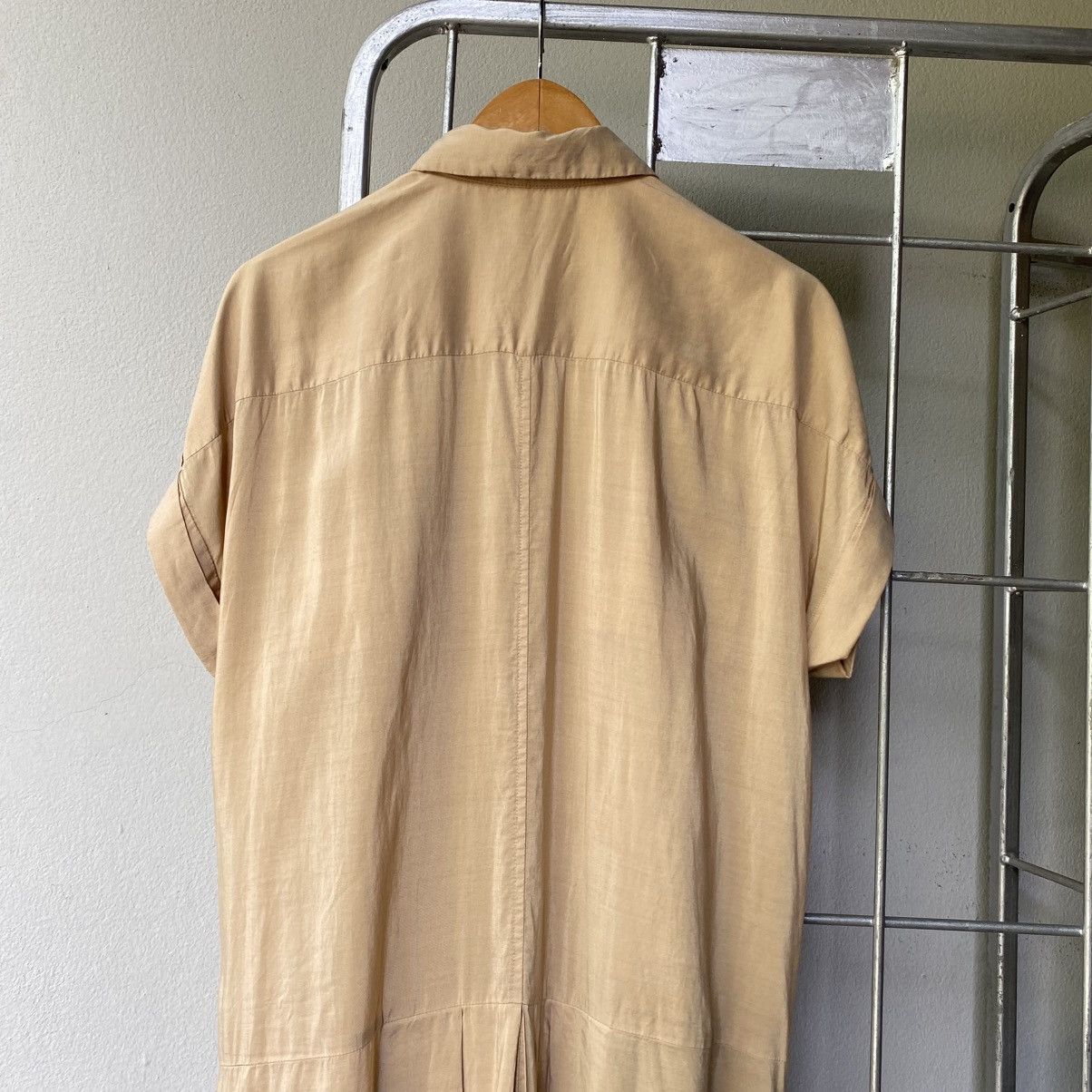 Zucca ZUCCA Yellow Button-Front Dress with Pockets Size M / US 6-8 / IT 42-44 - 13 Thumbnail