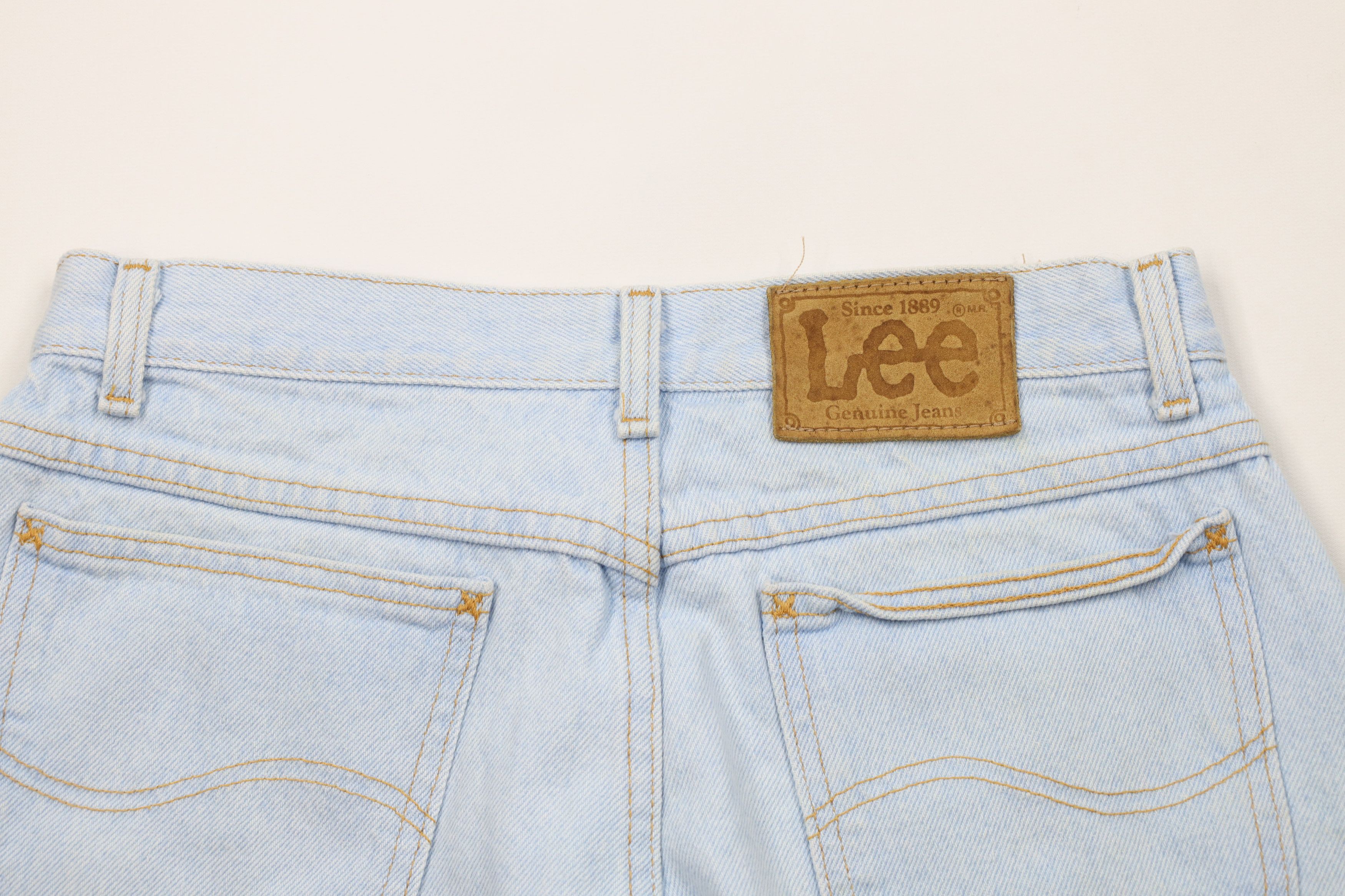Lee × Vintage Vintage 90s Lee Above Knee Denim Jean Shorts Jorts Blue USA Size US 30 / EU 46 - 11 Thumbnail