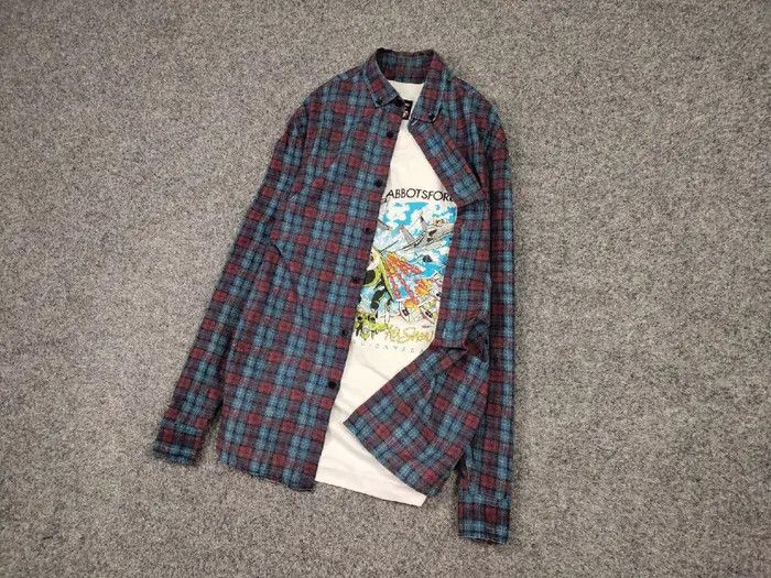 Flannel Vintage Flannel Shirt Travis Scott Style Y2K Style Size US M / EU 48-50 / 2 - 3 Thumbnail
