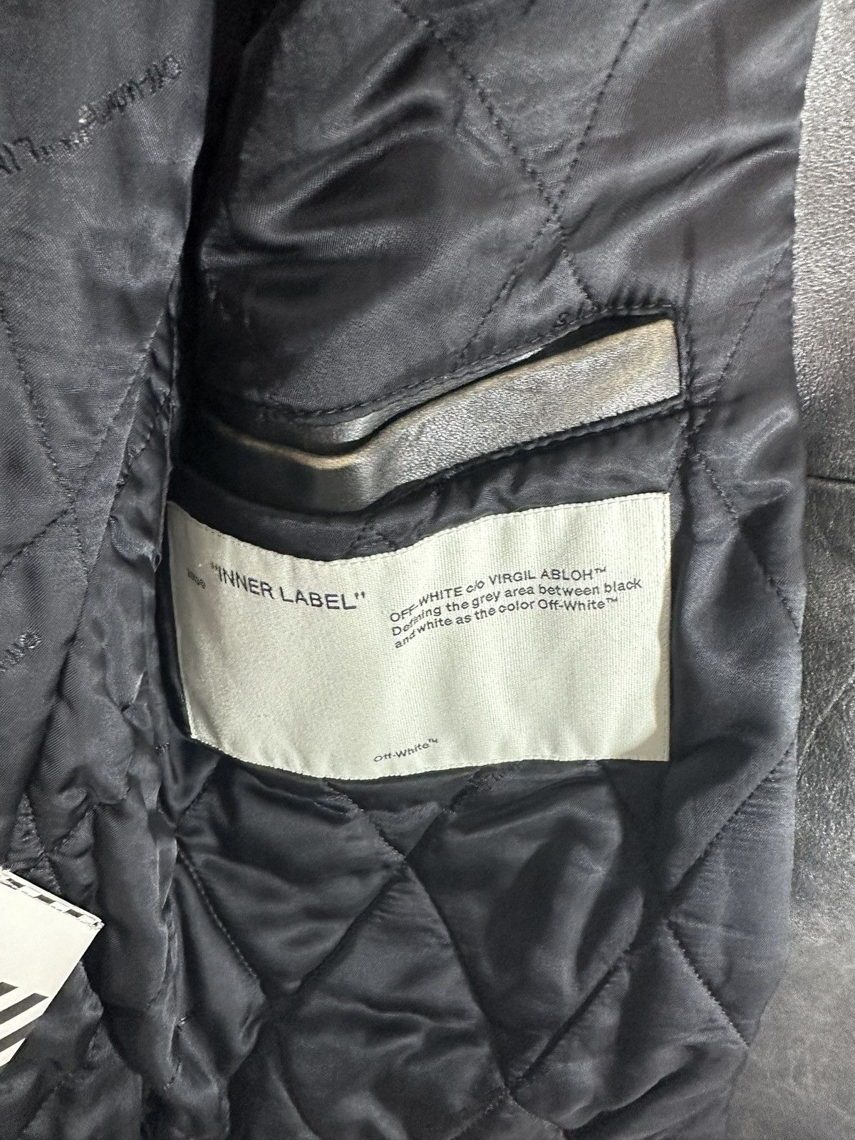 Off-White Off White Leather Jacket Size US M / EU 48-50 / 2 - 17 Thumbnail