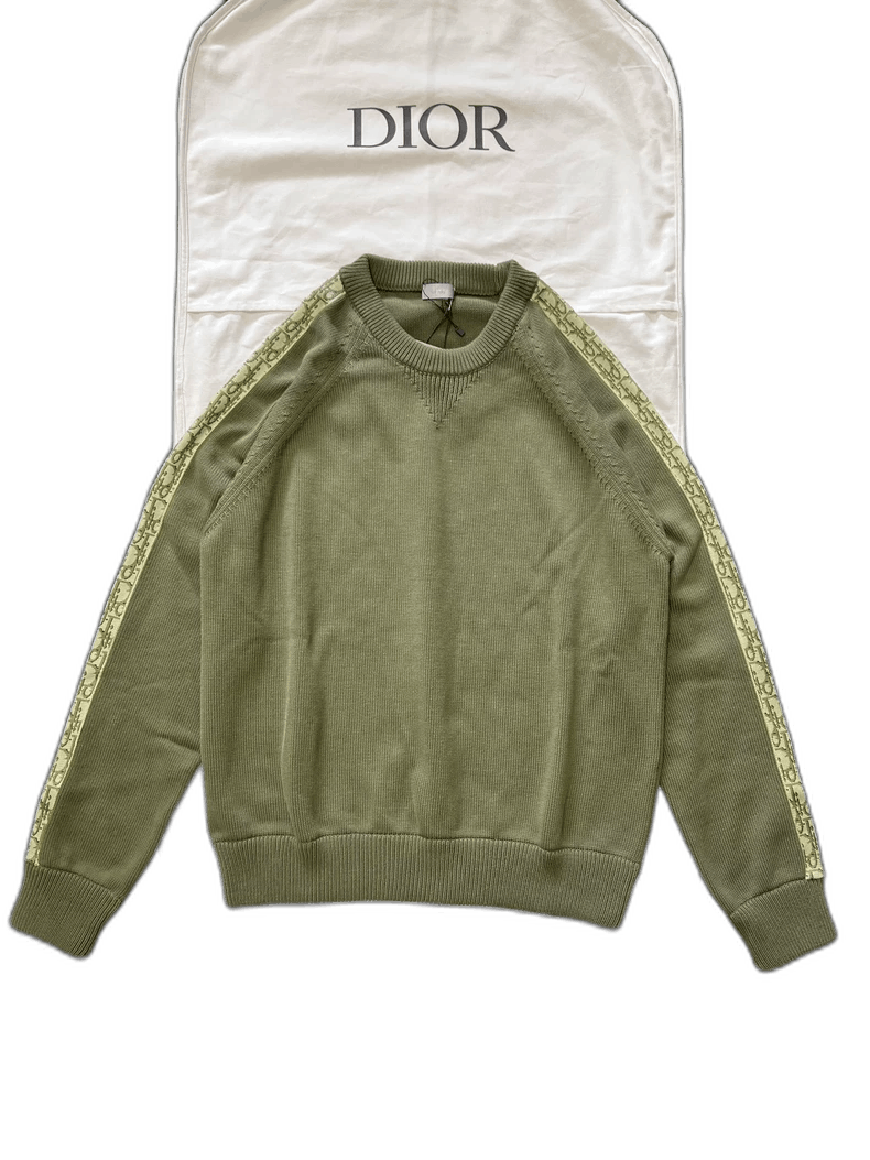 Dior Dior Olive Green Logo Knit Sweater Size US XXL / EU 58 / 5 - 1 Thumbnail