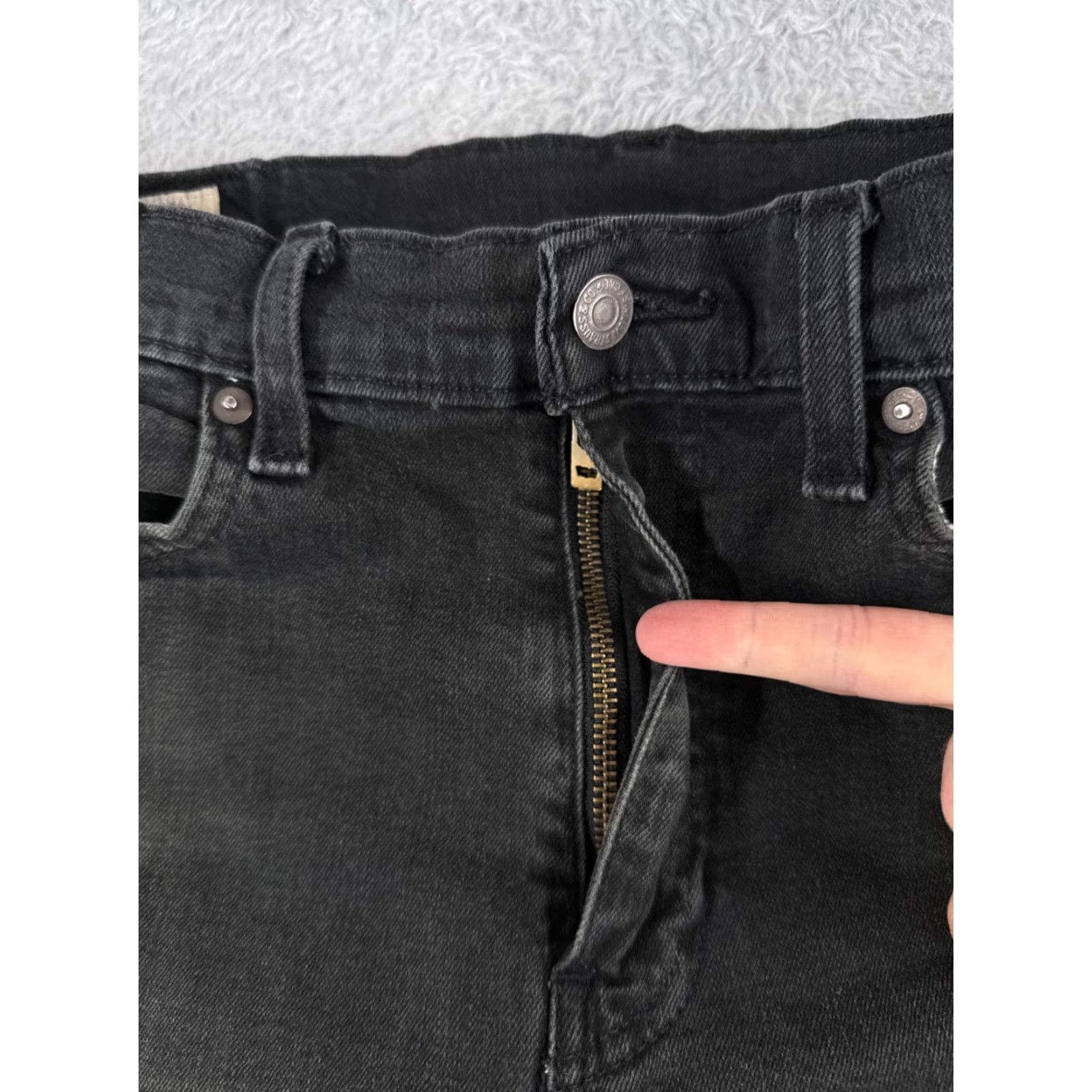 Levi's Levis Jeans Adult 34 Black Denim 511 Cotton Blend Premium Zip 33x28 Big E Mens Size US 34 / EU 50 - 5 Thumbnail