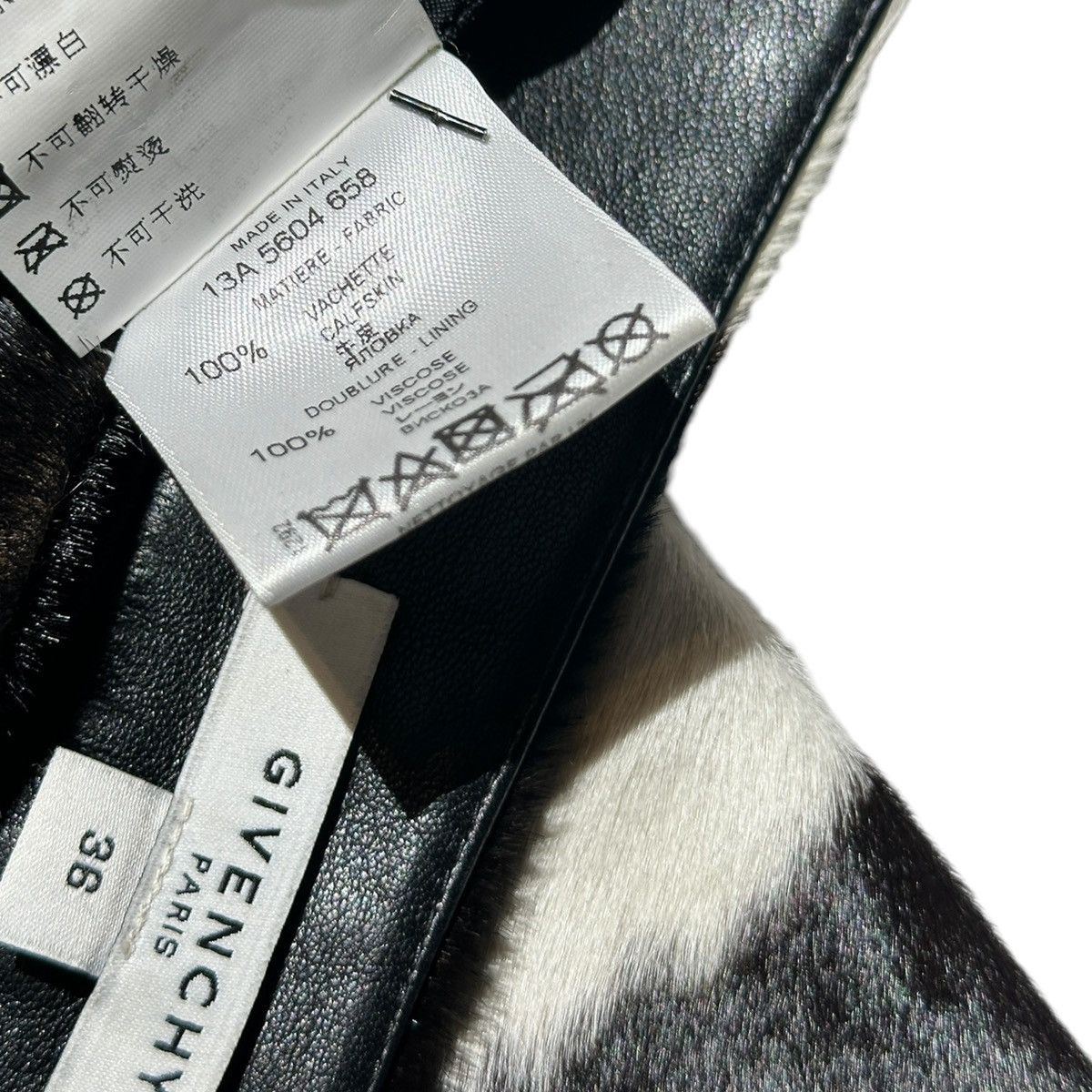 Givenchy Calfskin fur cow print pant Size US 28 / EU 44 - 6 Thumbnail