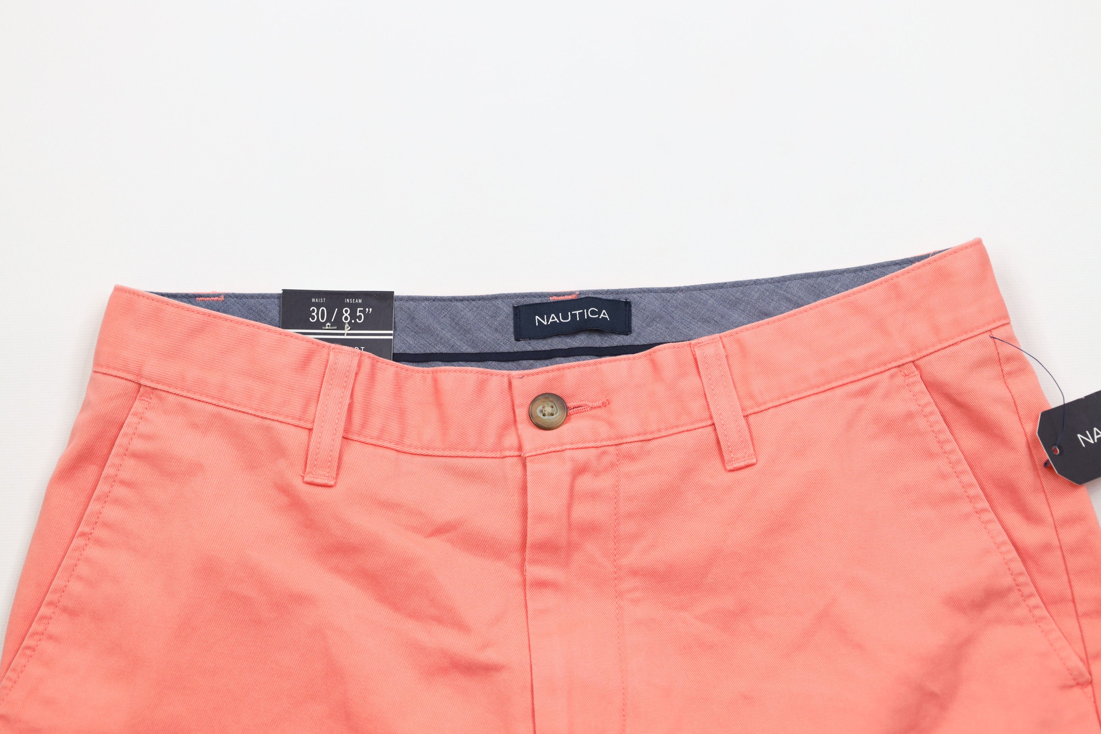Nautica × Vintage Deadstock Vintage Nautica Sailing Chino Shorts Pink Cotton Size US 30 / EU 46 - 2 Thumbnail
