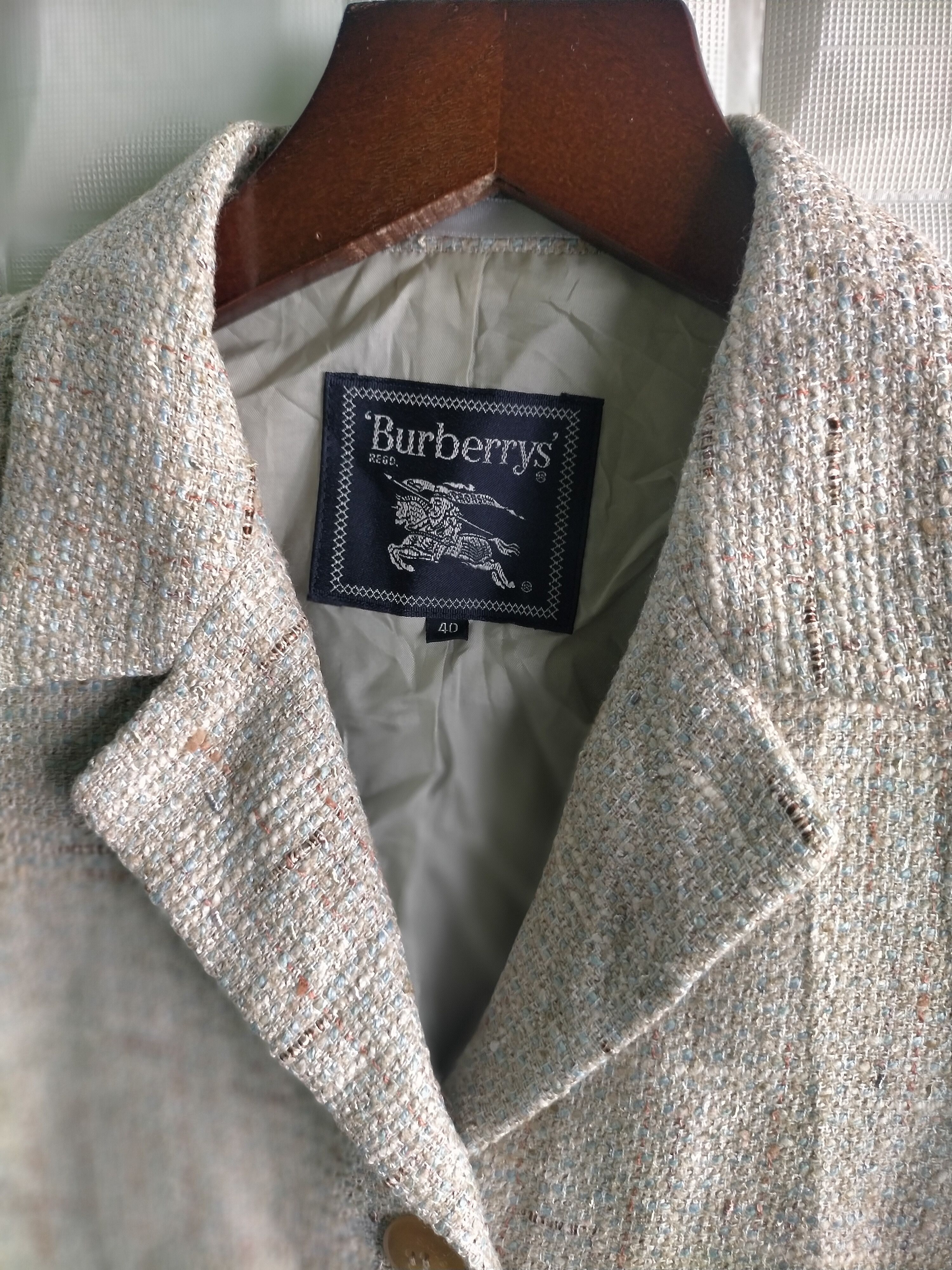Burberry Vintage Burberry Blazer 90s Size M / US 6-8 / IT 42-44 - 2 Thumbnail