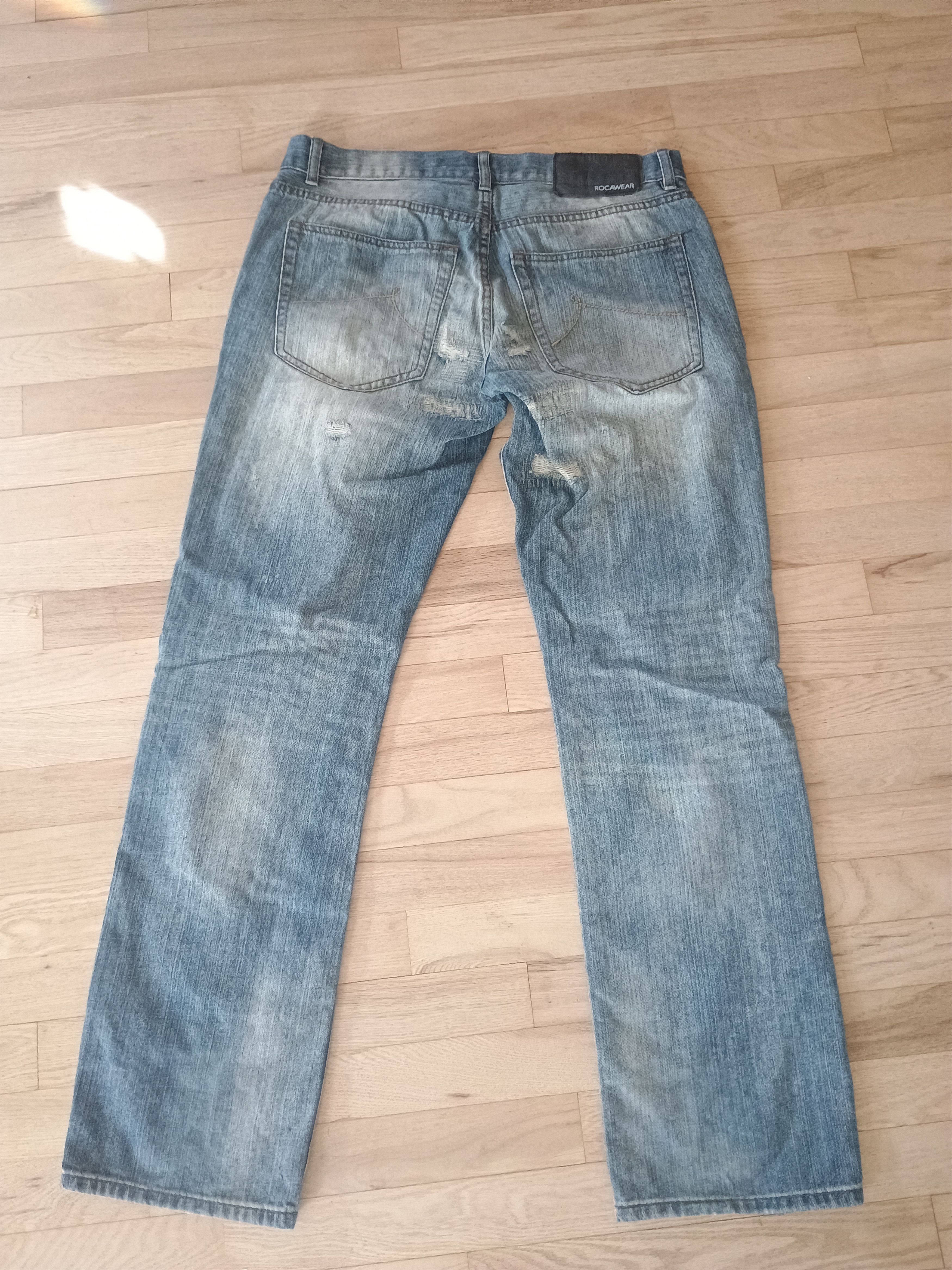 Rocawear Loose/ straight fit repaired rocawear Size US 34 / EU 50 - 2 Thumbnail