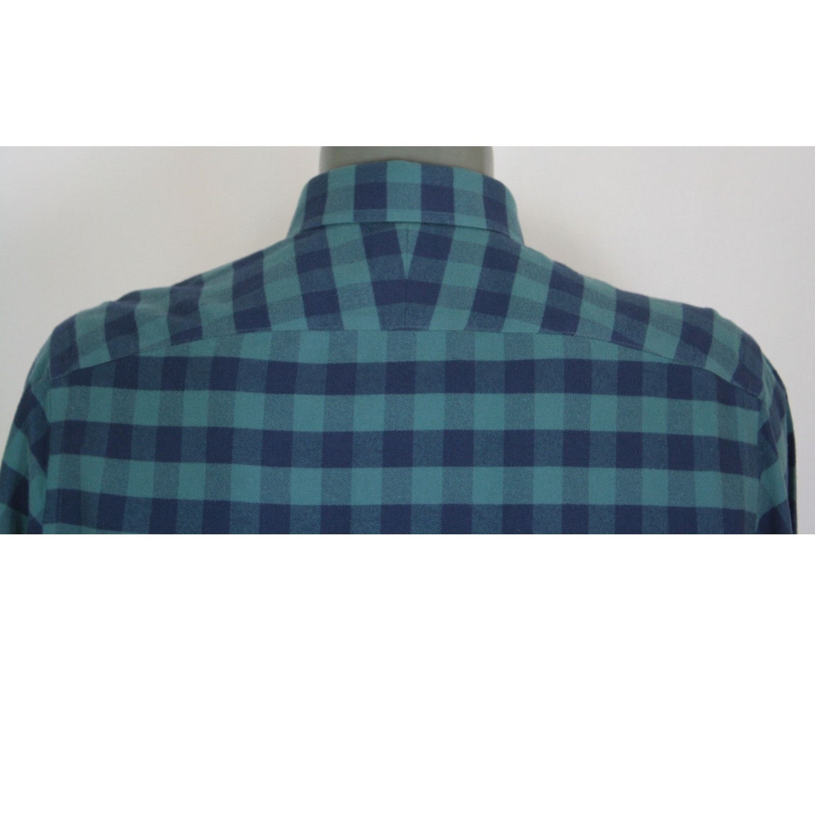 UNTUCKit UNTUCKit Flannel Shirt Mens L Blue Buffalo Plaid Slim Fit Size US L / EU 52-54 / 3 - 5 Thumbnail
