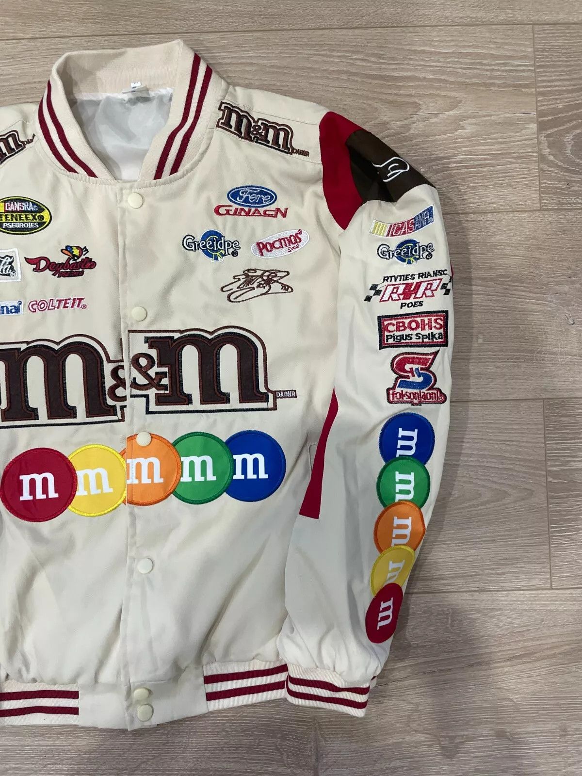 Jeff Hamilton × NASCAR × Vintage Jeff Hamilton M&M’s Nascar Jacket Size US L / EU 52-54 / 3 - 5 Thumbnail