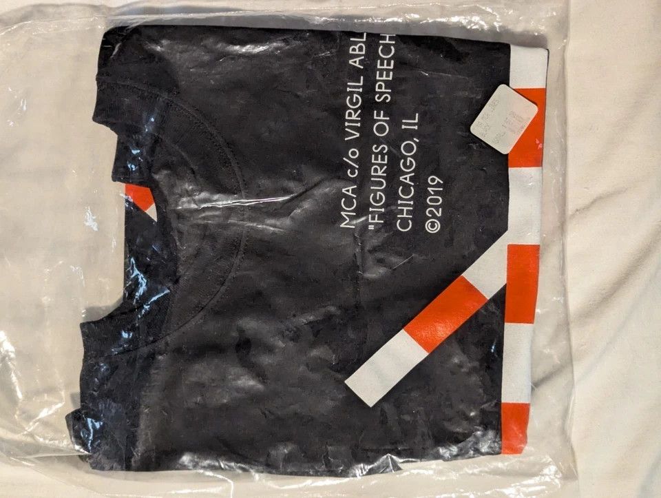 Virgil Abloh XS NEW Virgil Abloh x MCA Figures of Speech Tape Tee Black Size US XS / EU 42 / 0 - 6 Thumbnail