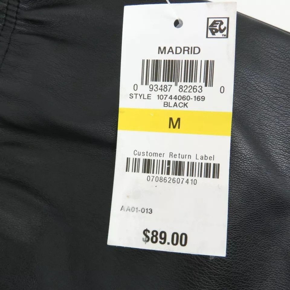 Bar III Bar III Womens Faux Leather Pants Black Medium Elastic Waist Size 26" / US 2 / IT 38 - 7 Thumbnail