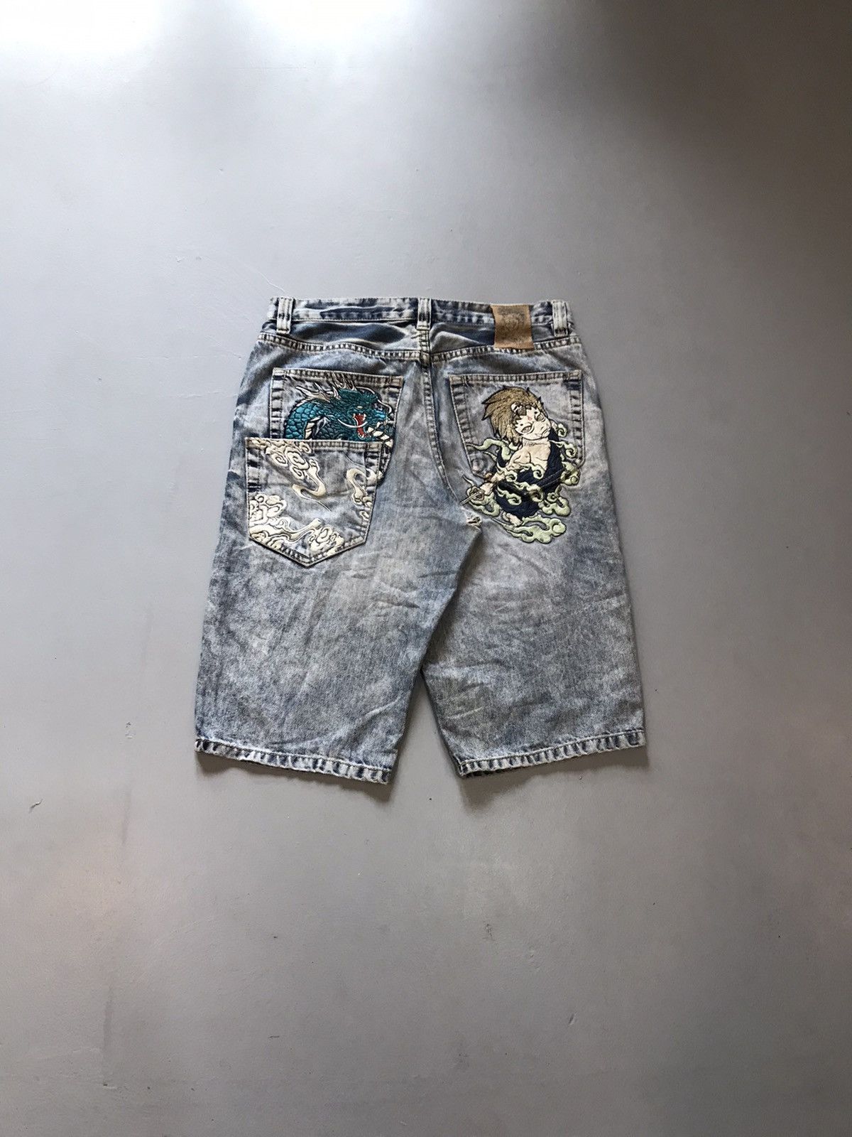 Japanese Brand Vintage Jizo embroidered denim Size US 34 / EU 50 - 1 Thumbnail